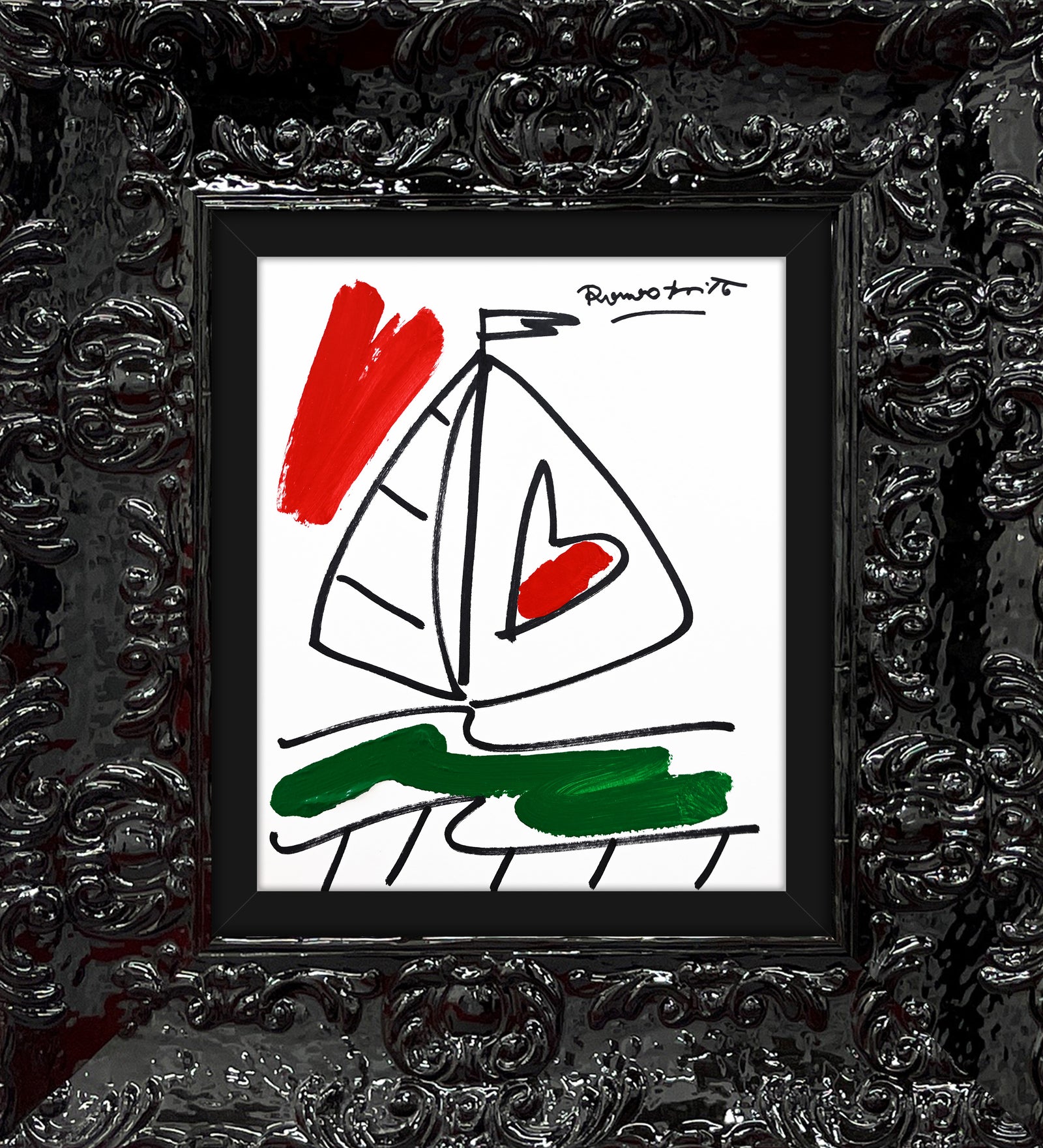 italia collection original drawing colorful decorative collectible gift idea