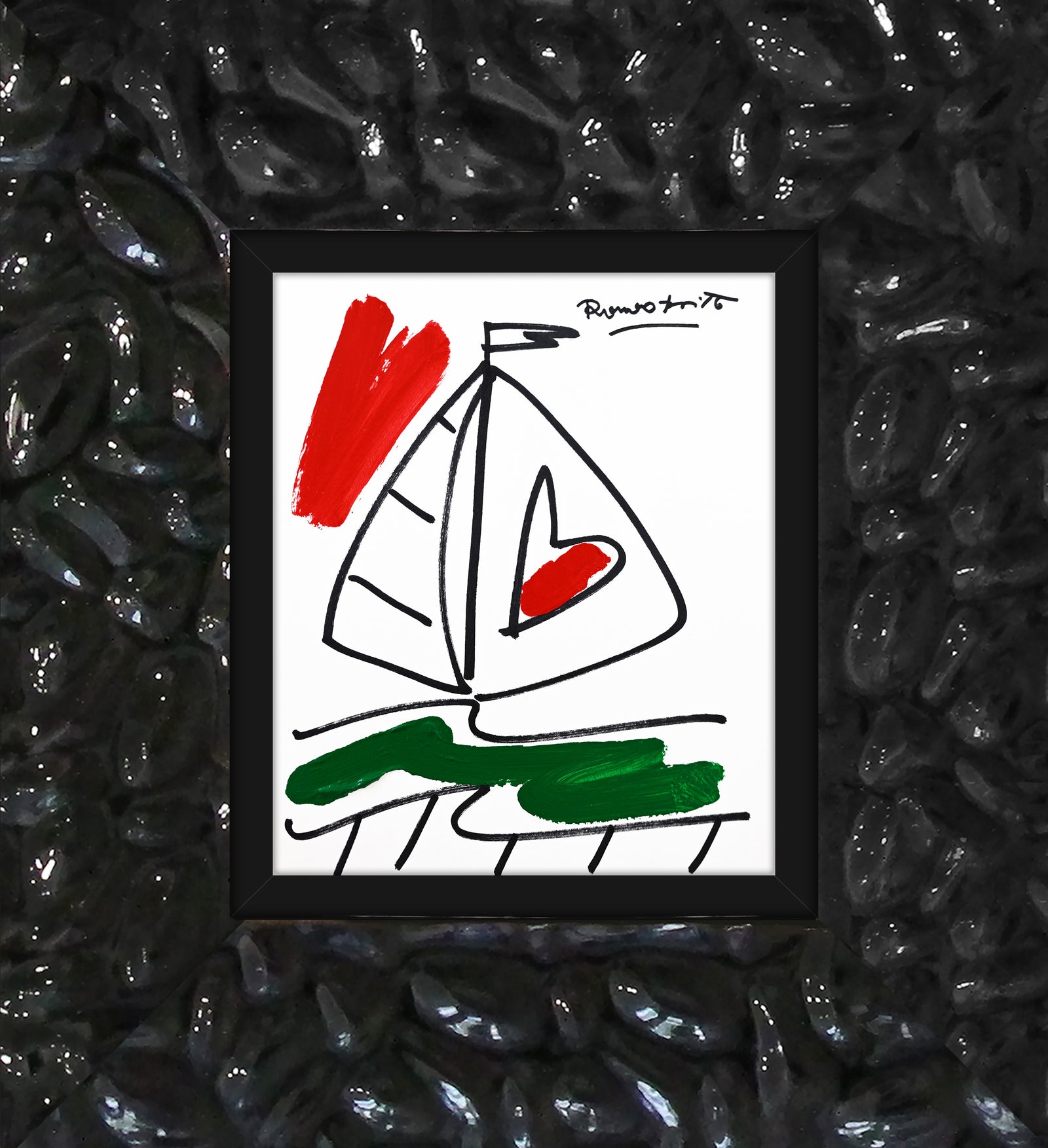 italia collection original drawing artistic colorful design collectible