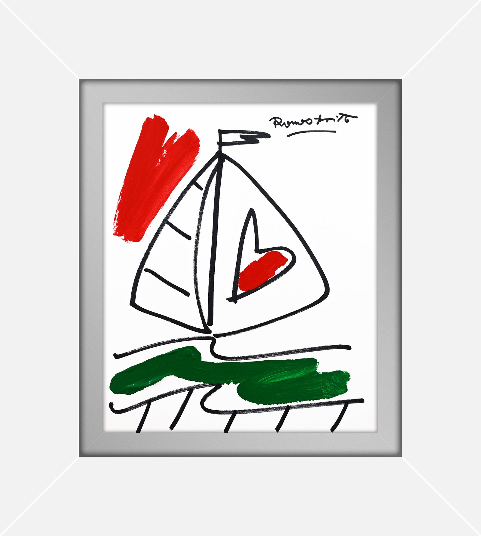 italia collection original drawing artistic colorful design collectible