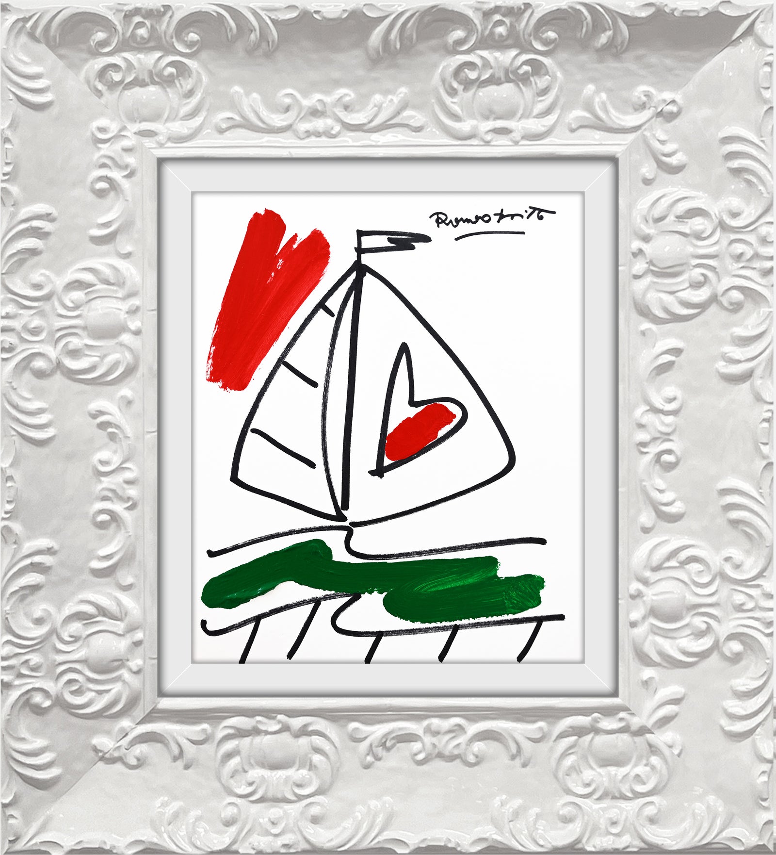 italia collection original drawing colorful decorative collectible gift idea