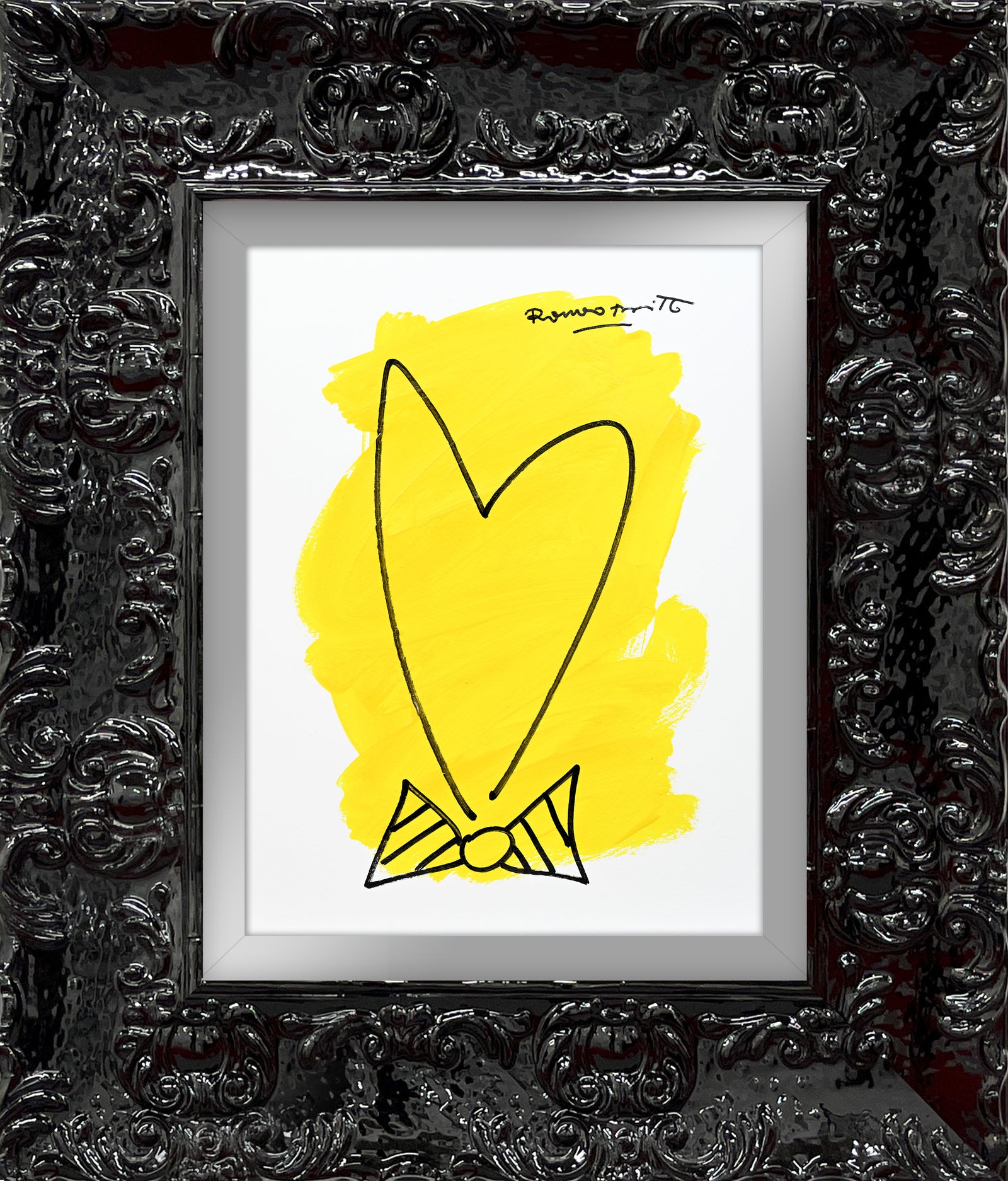 modern pop art two color collection original drawing vibrant home decor