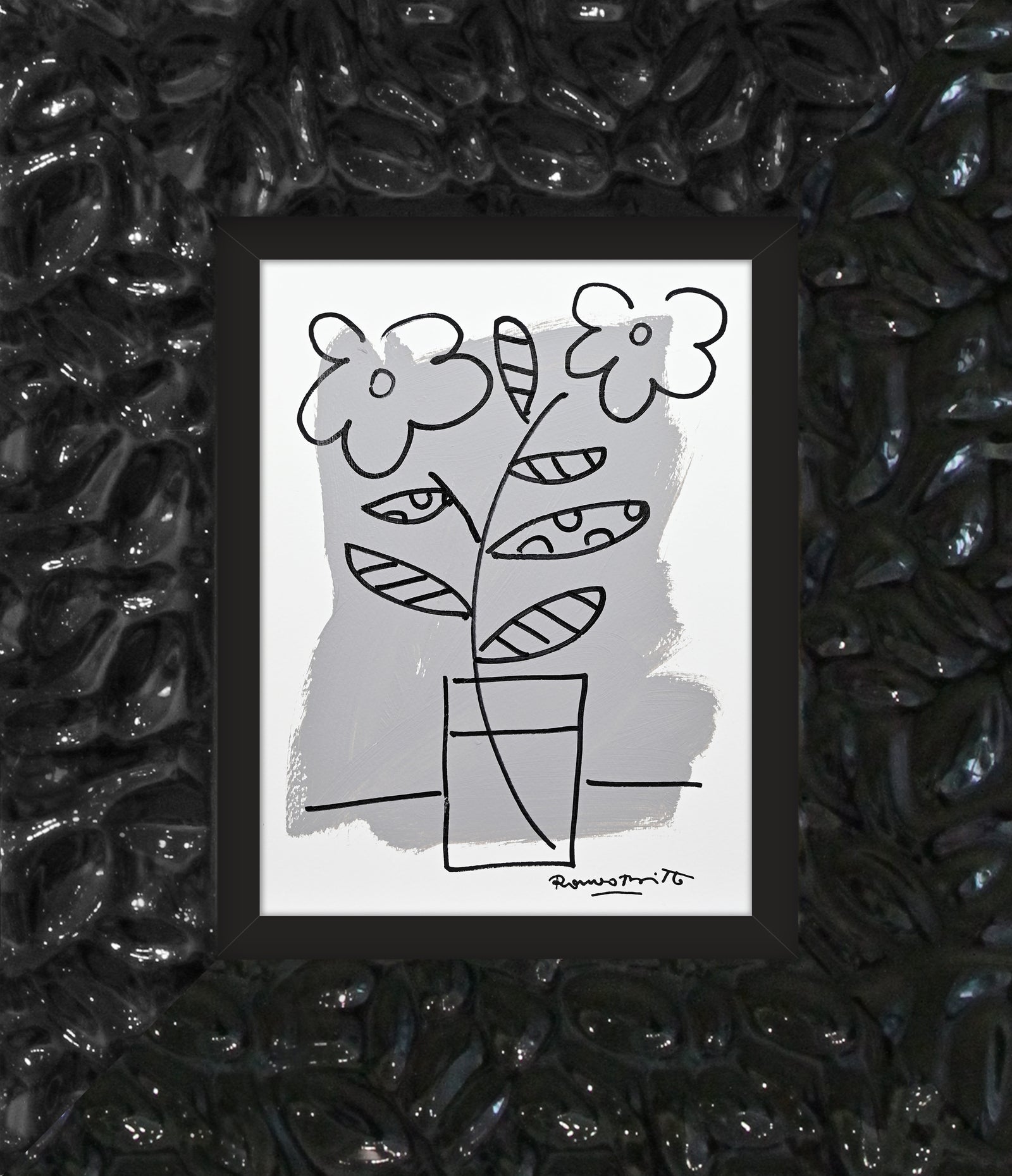 two color collection original drawing artistic colorful design collectible