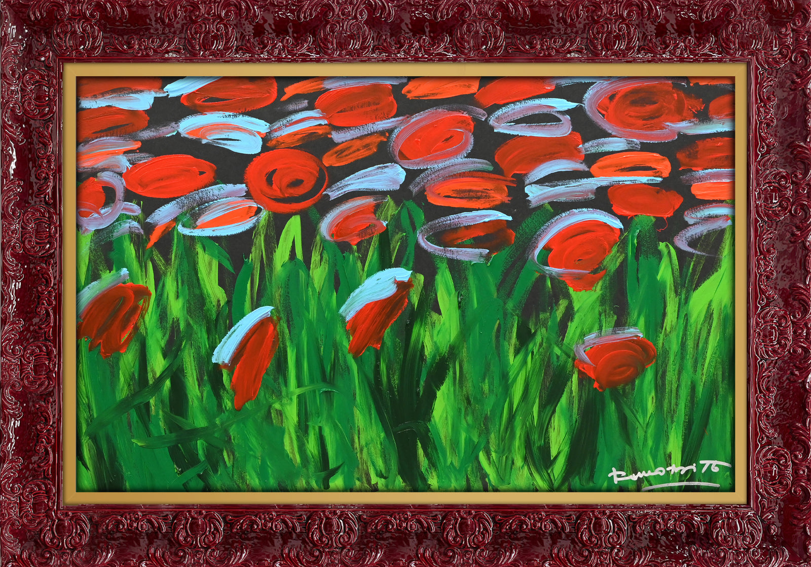 MIDNIGHT GARDEN - Original Painting