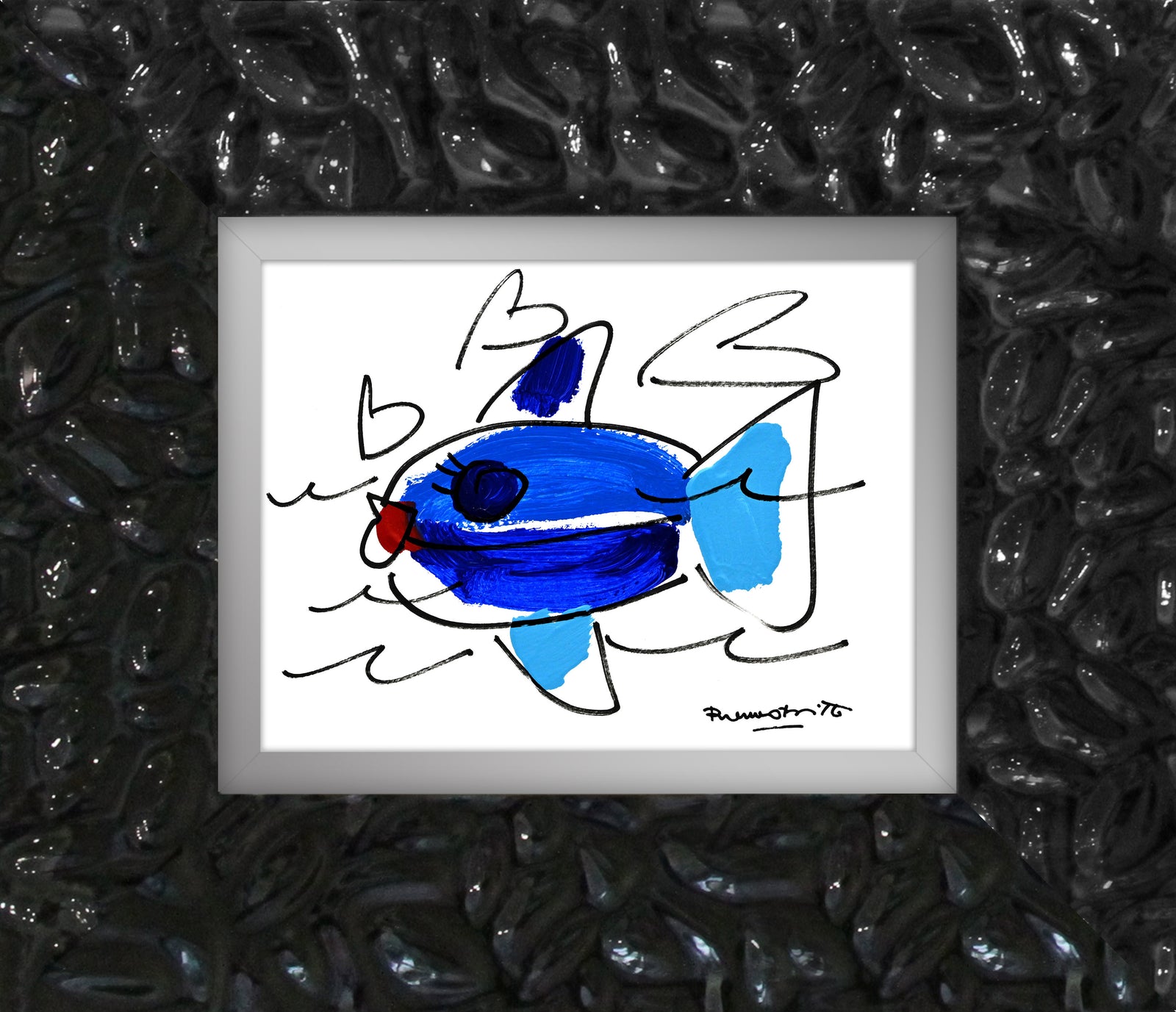 the sicily collection fish original artistic colorful design collectible