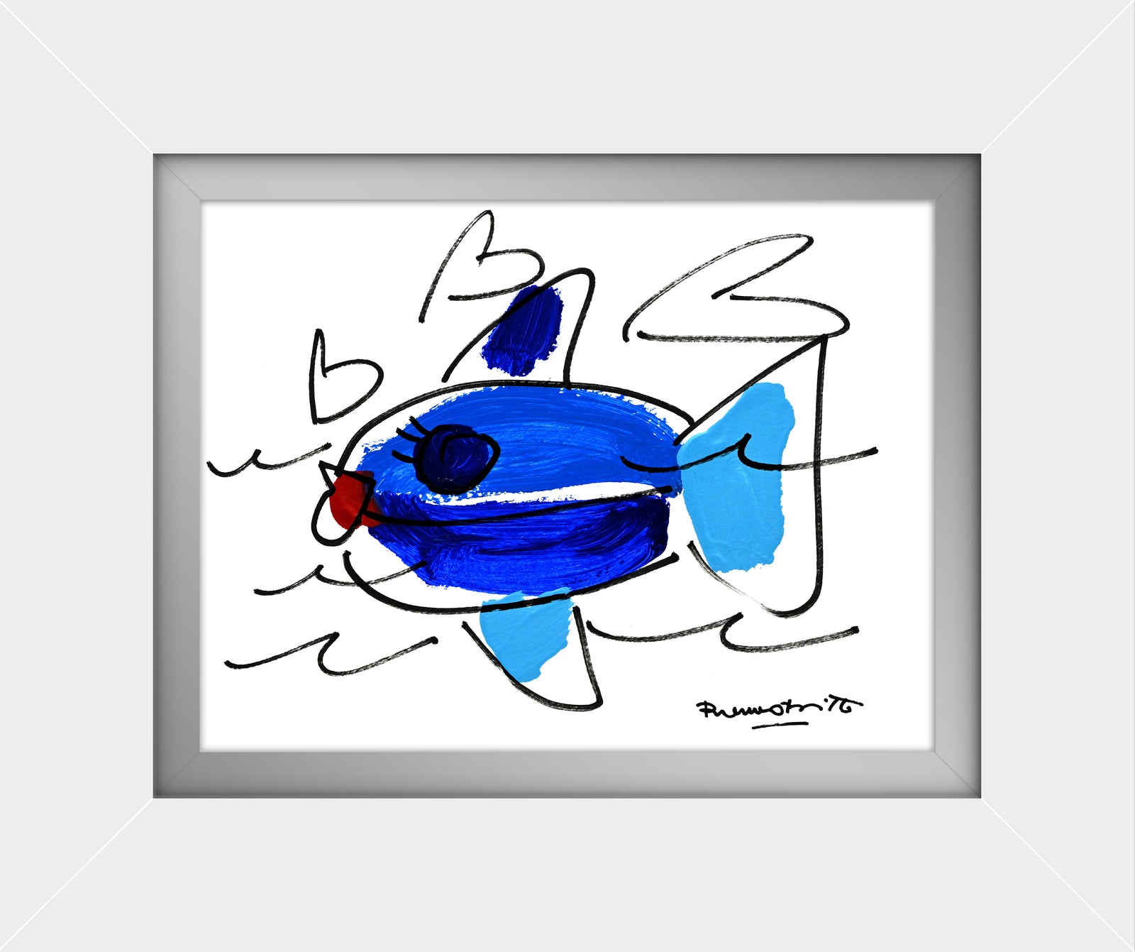 modern pop art the sicily collection fish original vibrant home decor