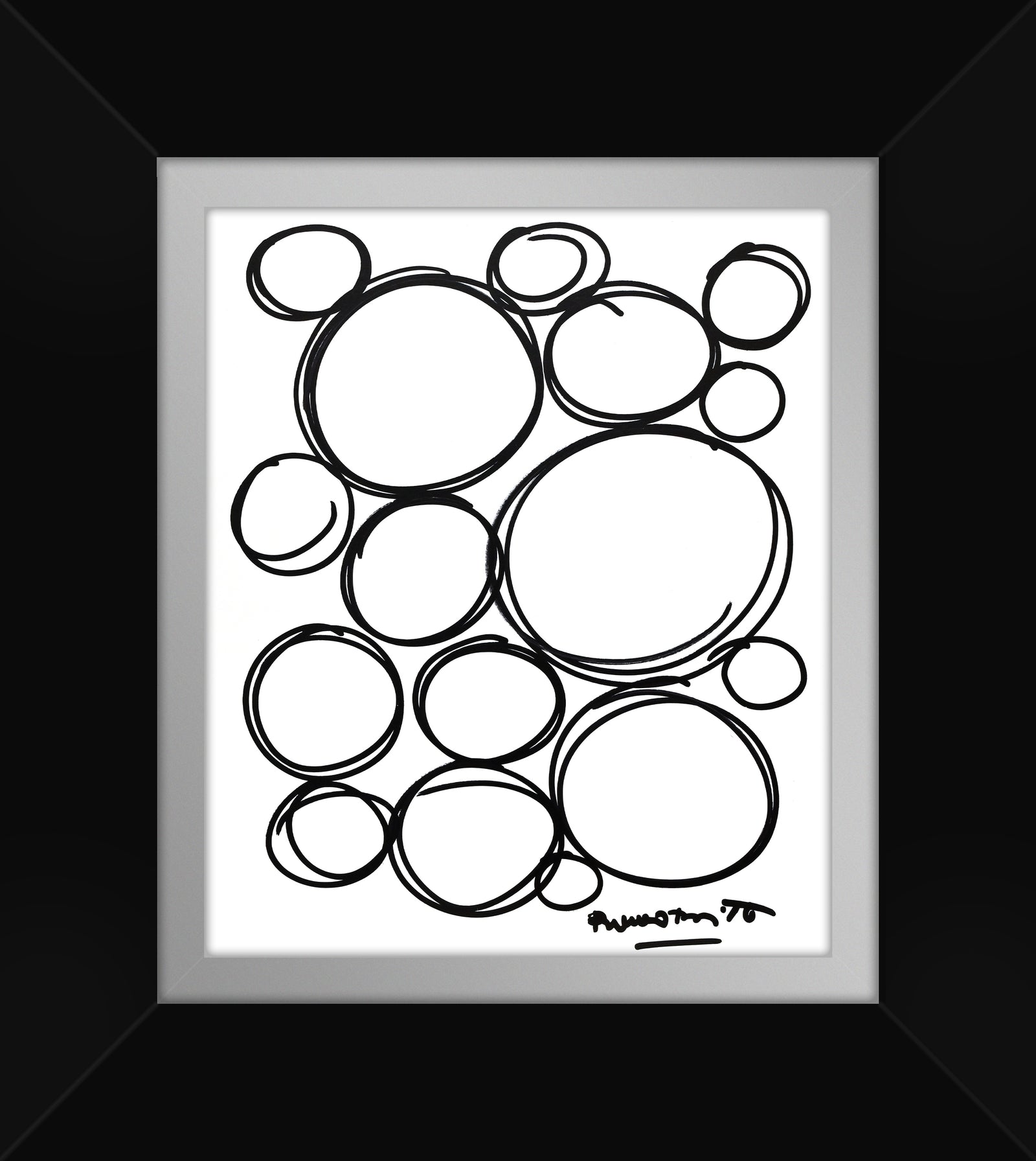 spheres original drawing artistic colorful design collectible