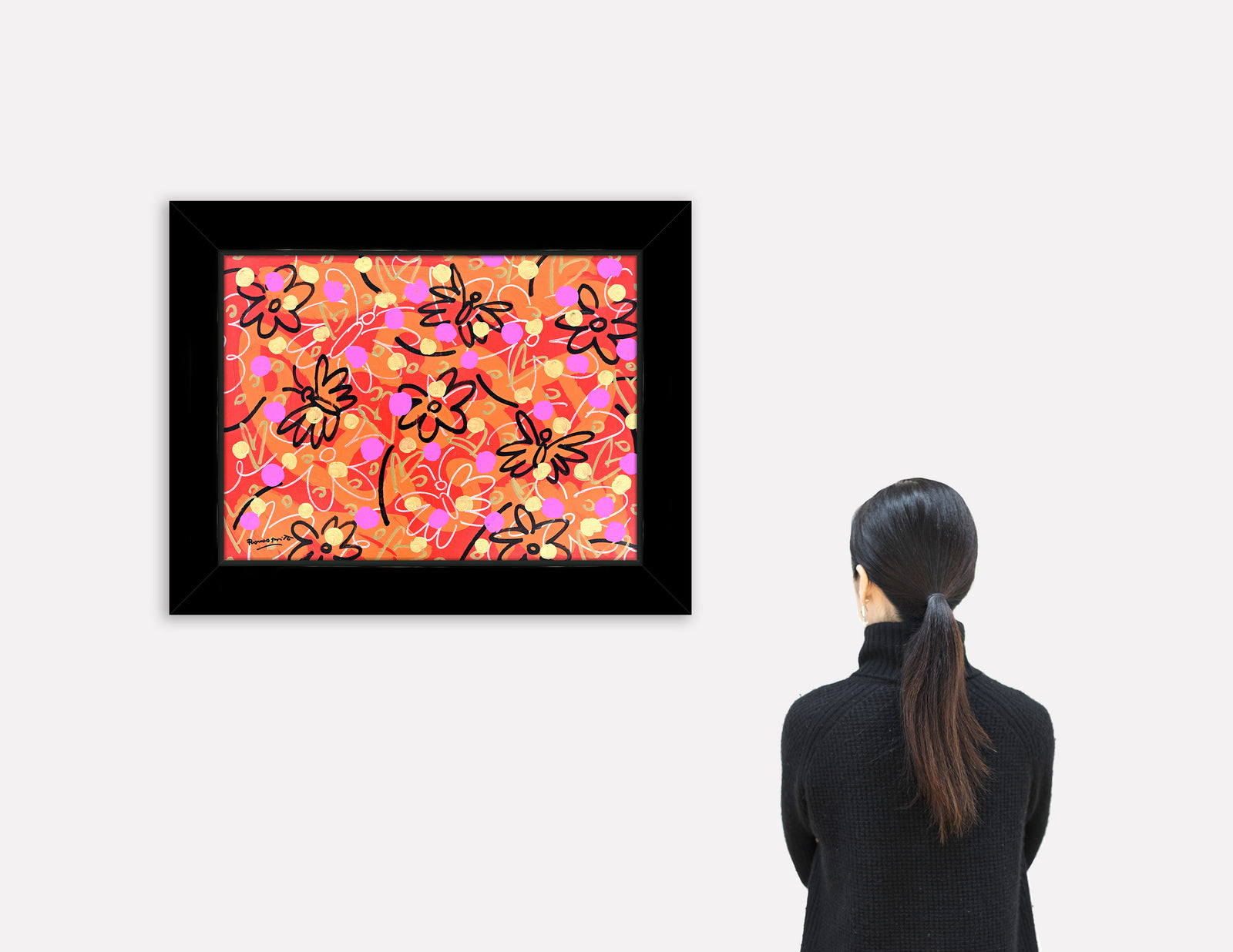 Butterflies and Polka Dots - Original Painting