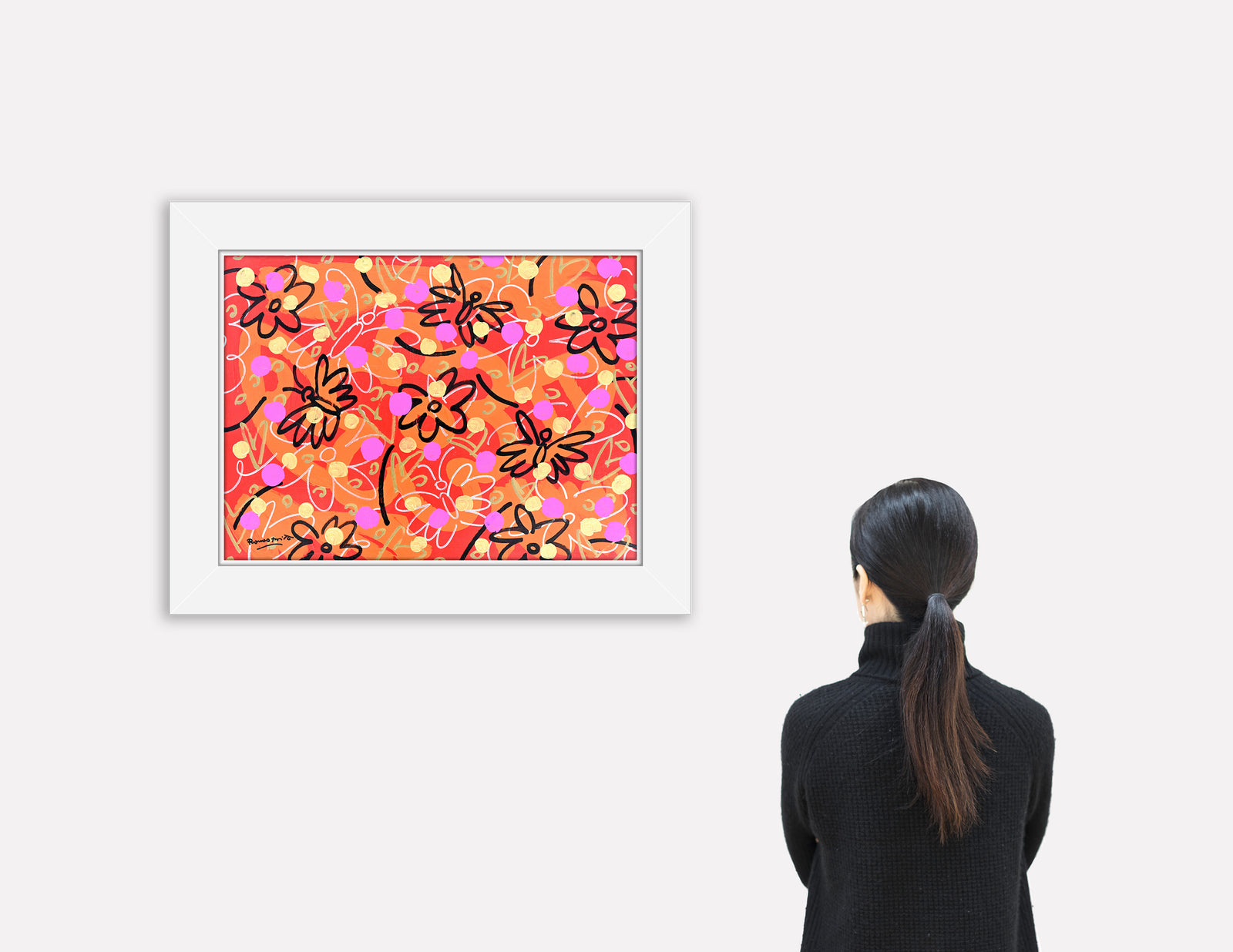 Butterflies and Polka Dots - Original Painting