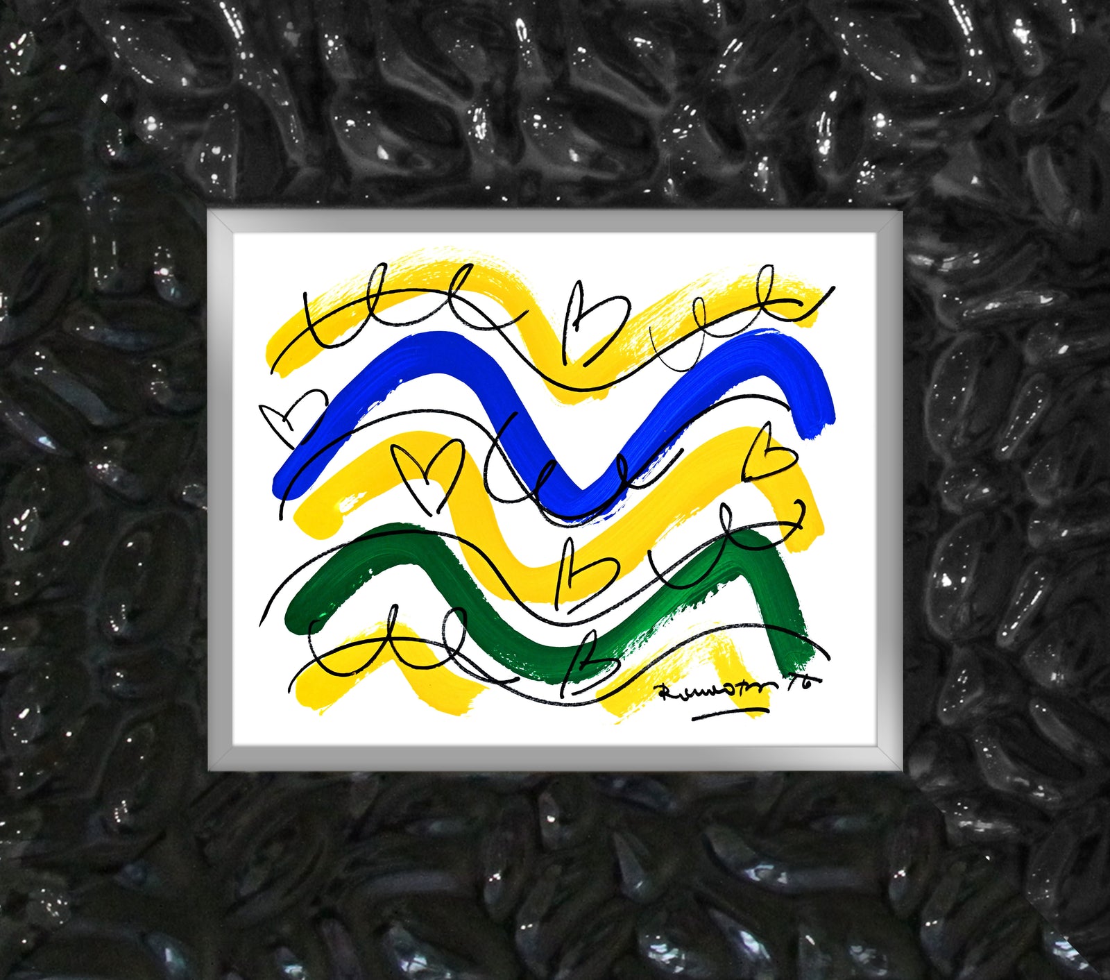 the rio collection original drawing artistic colorful design collectible