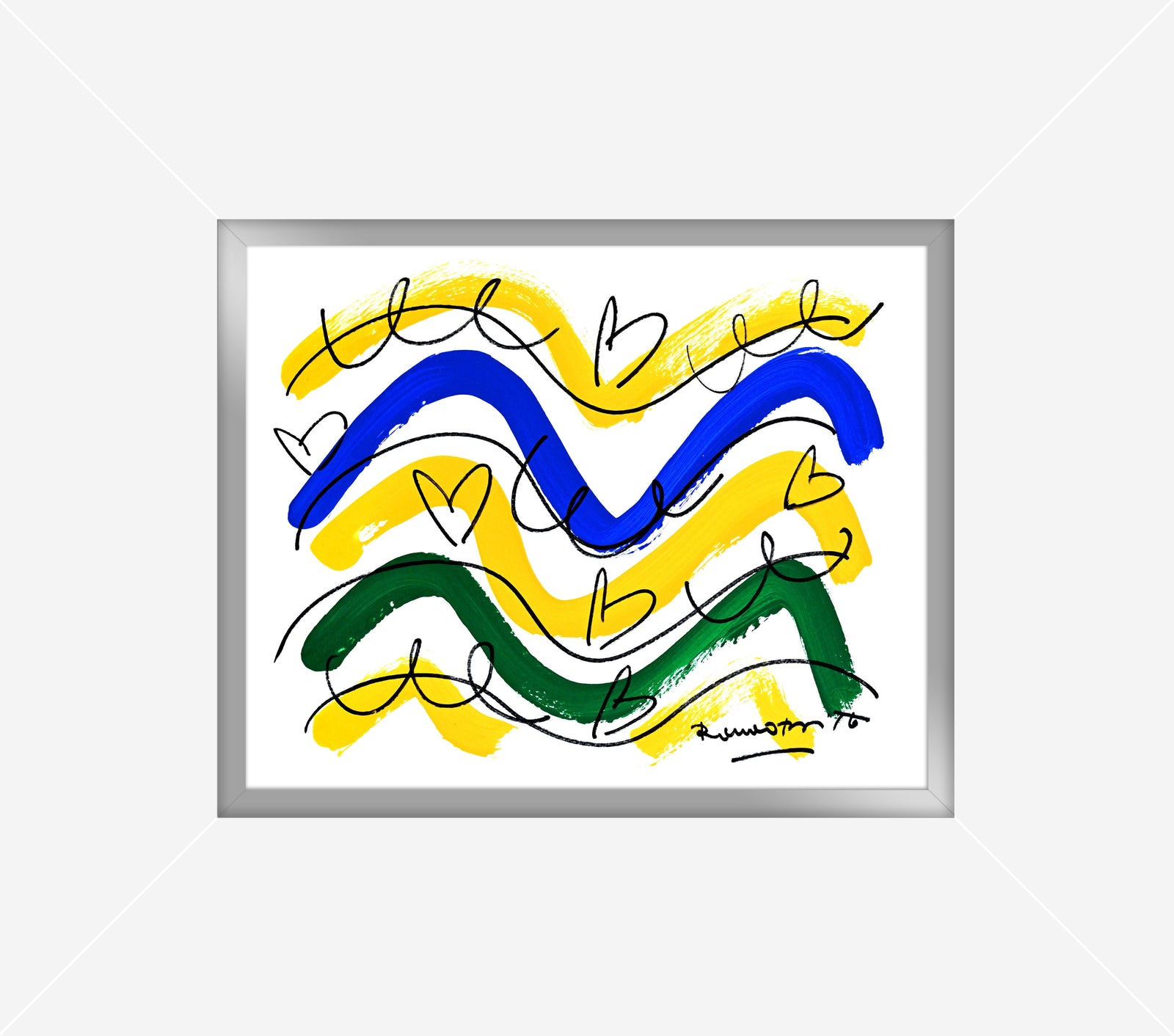 modern pop art the rio collection original drawing vibrant home decor