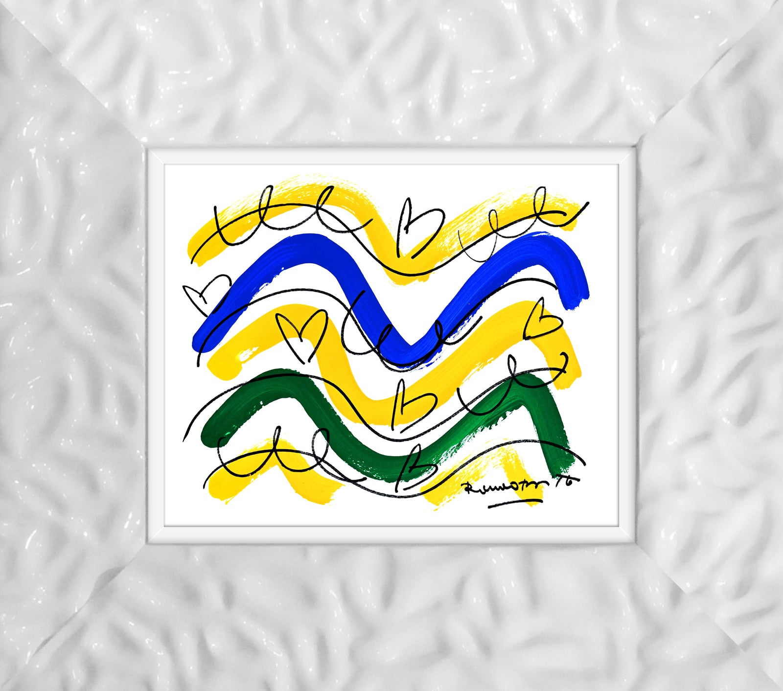 modern pop art the rio collection original drawing vibrant home decor