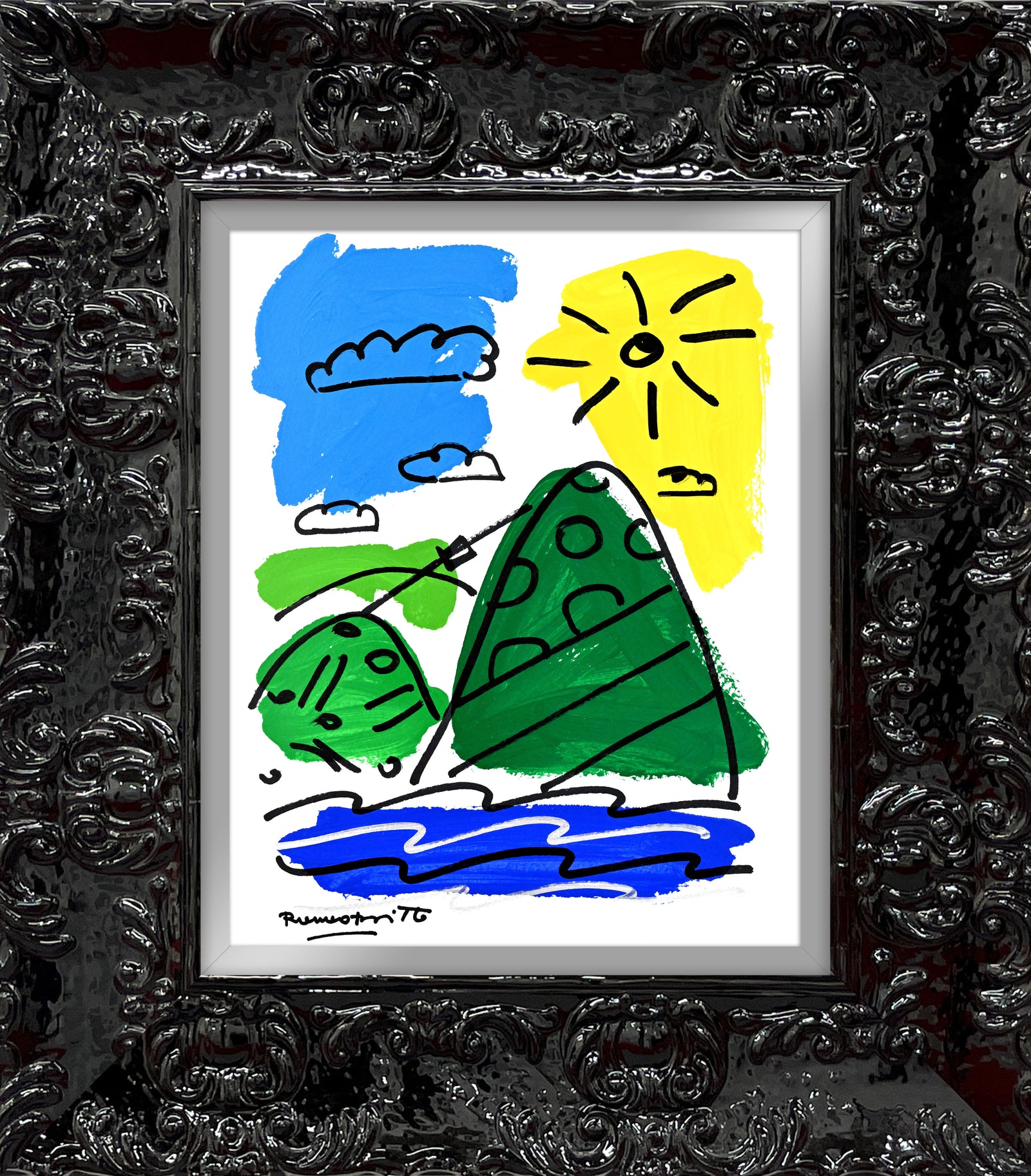 modern pop art the rio collection original drawing vibrant home decor