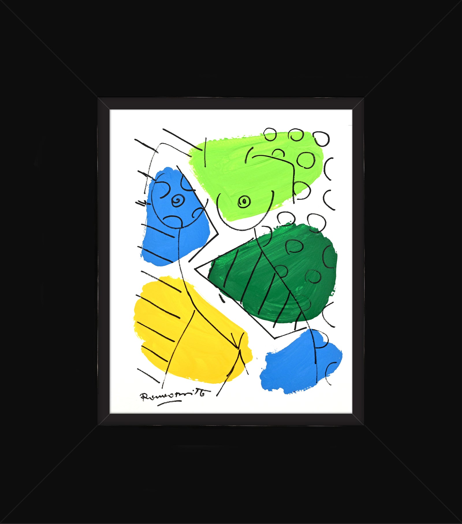 the rio collection original drawing colorful decorative collectible gift idea