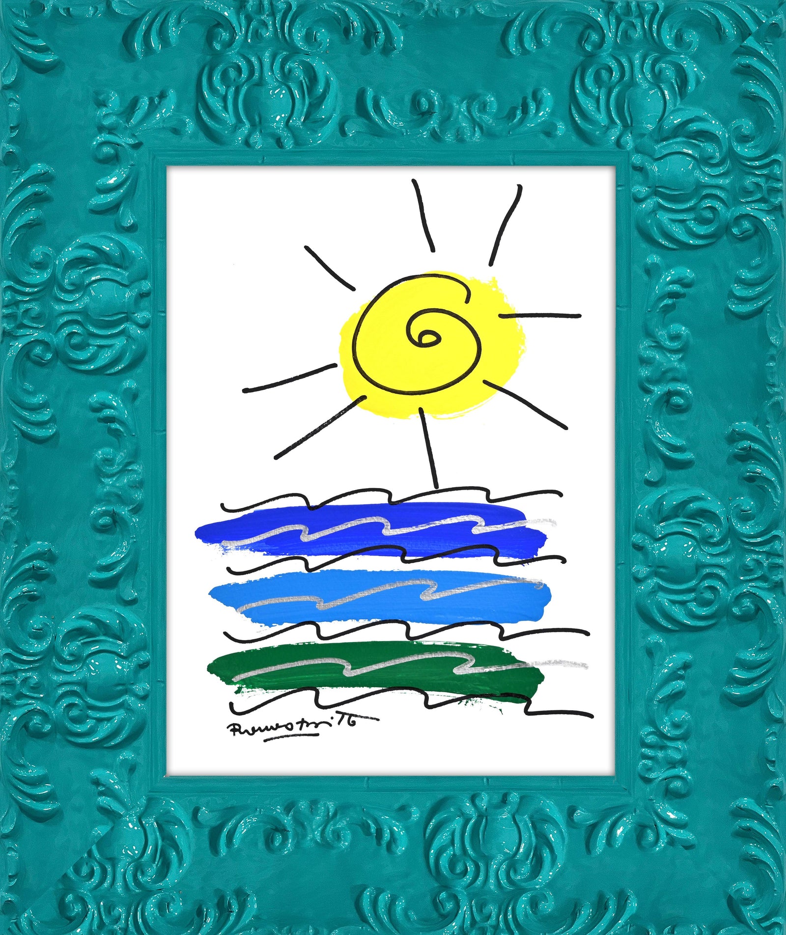 the rio collection original drawing colorful decorative collectible gift idea