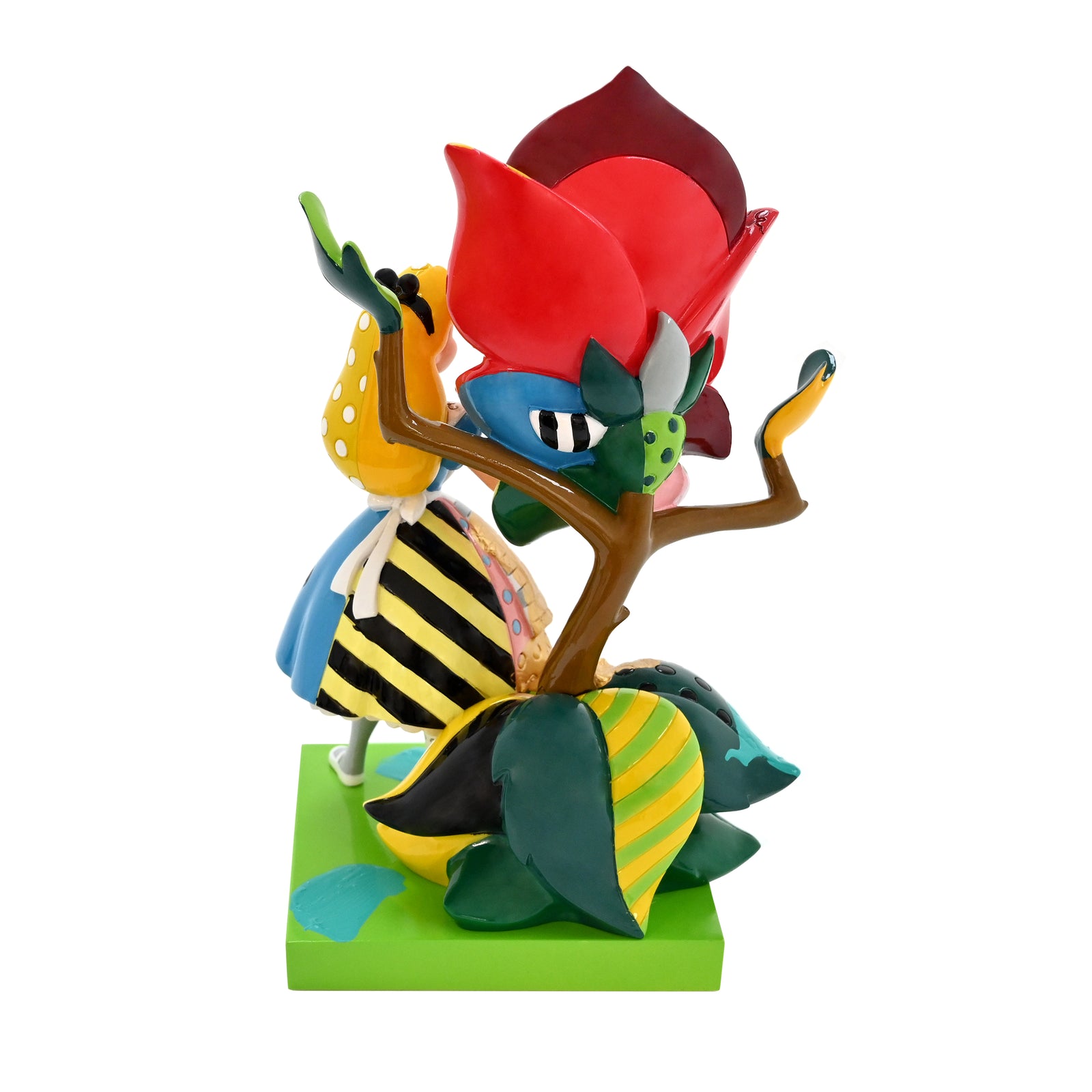 Alice With Flower - Disney By Britto - Original Touch Of Gold Sculpture