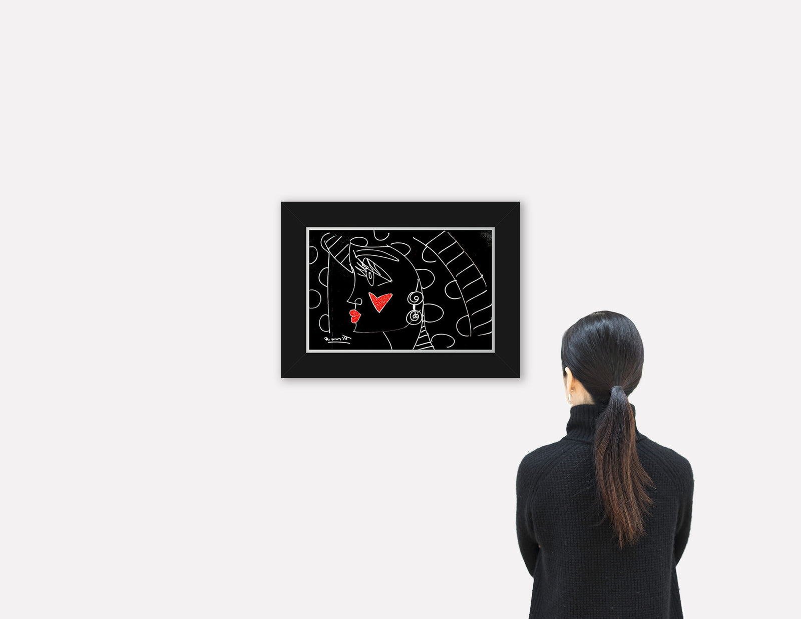 modern pop art thoughts original drawing vibrant home decor