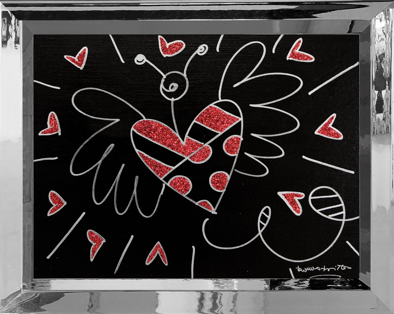 so in love original drawing colorful decorative collectible gift idea