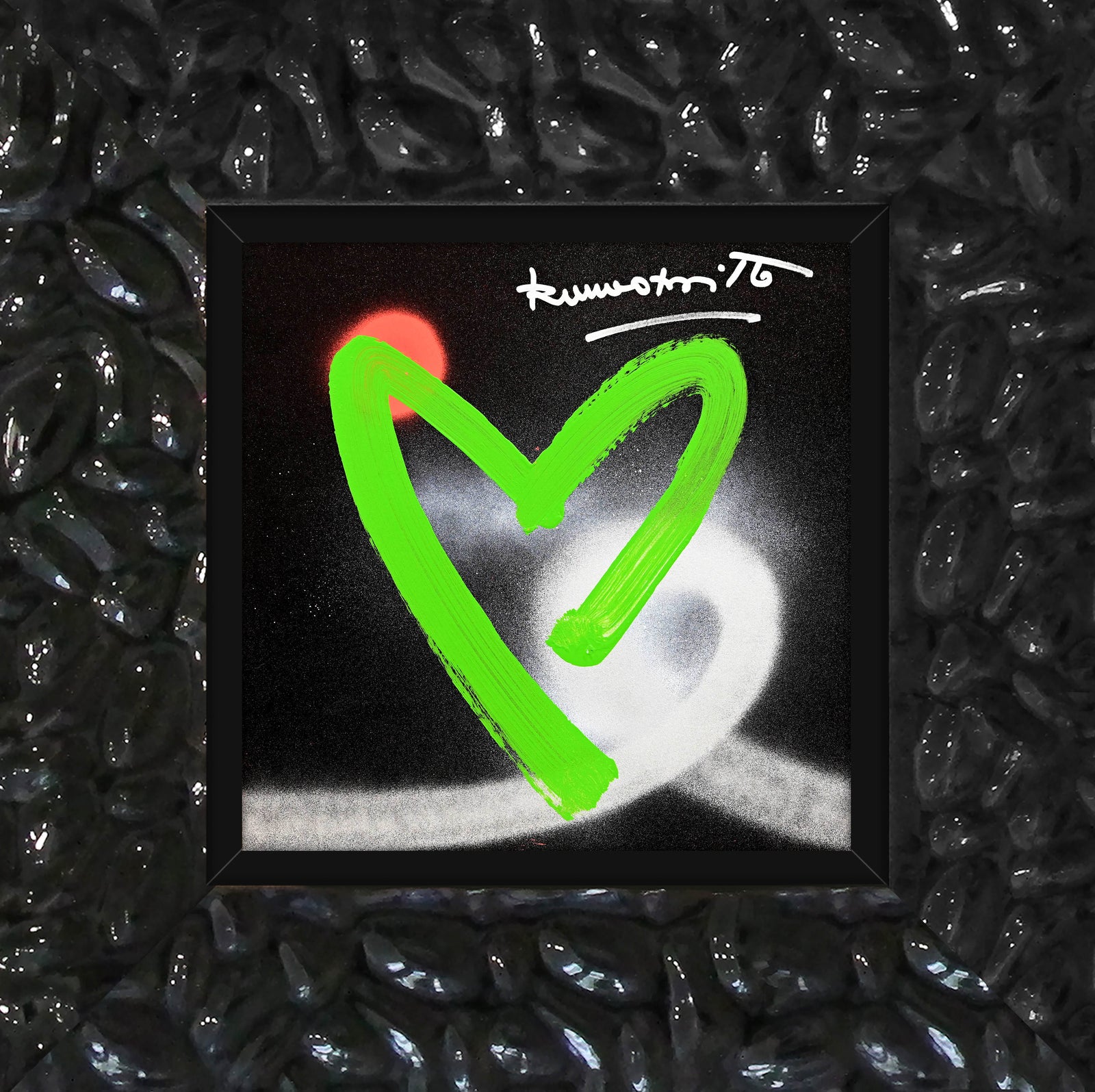 heartbeat original drawing artistic colorful design collectible