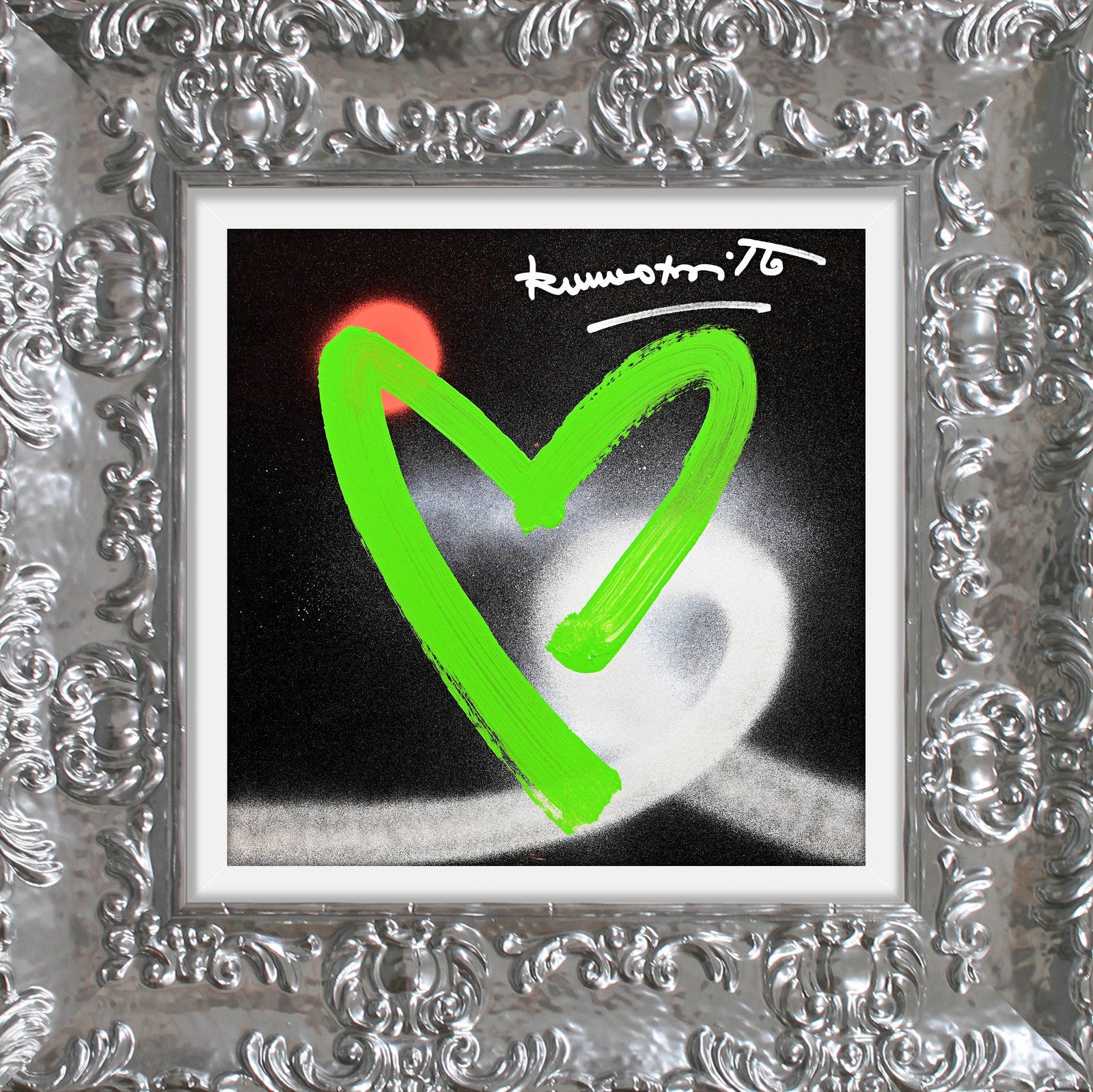 heartbeat original drawing colorful decorative collectible gift idea