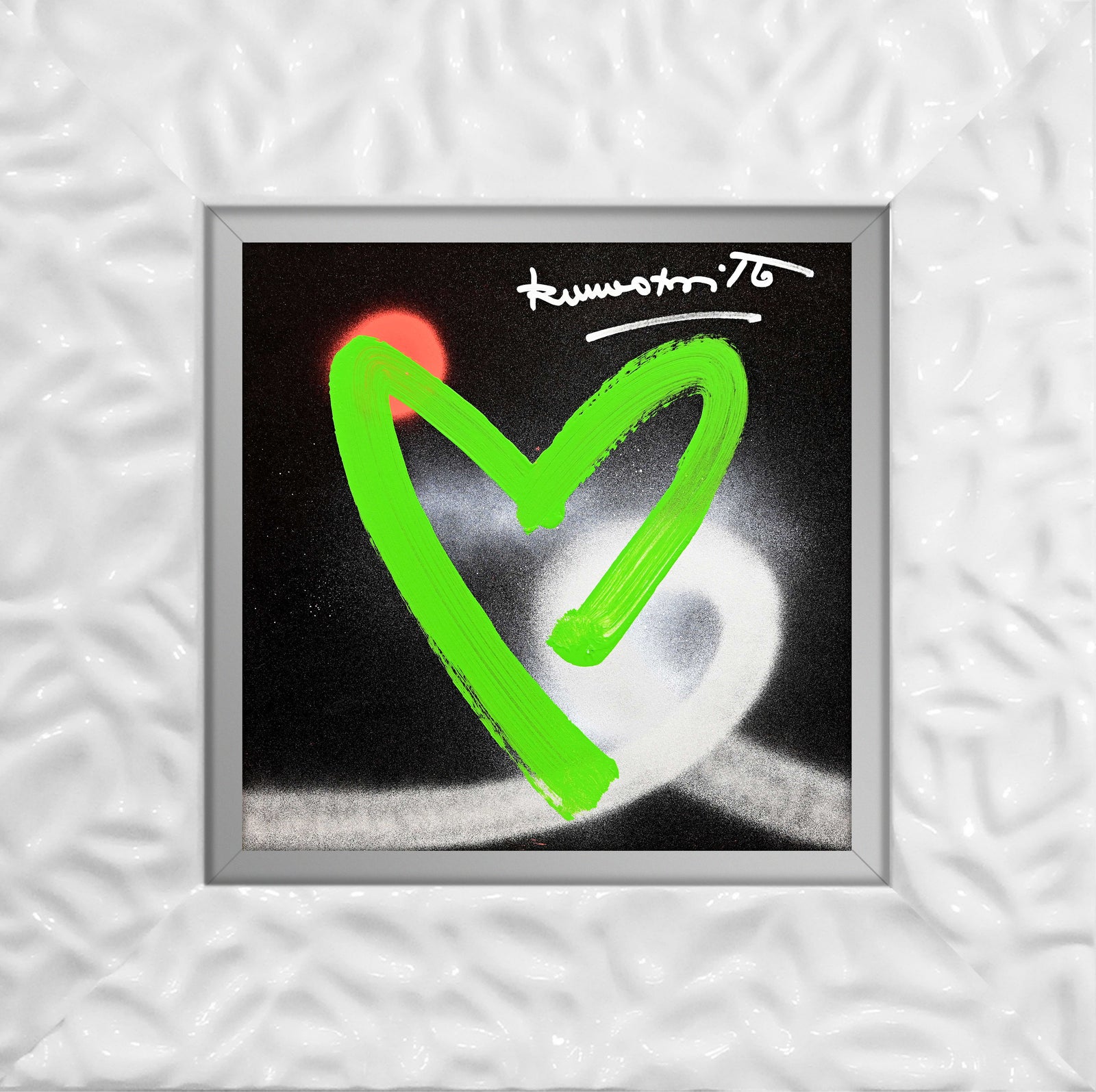 heartbeat original drawing colorful decorative collectible gift idea