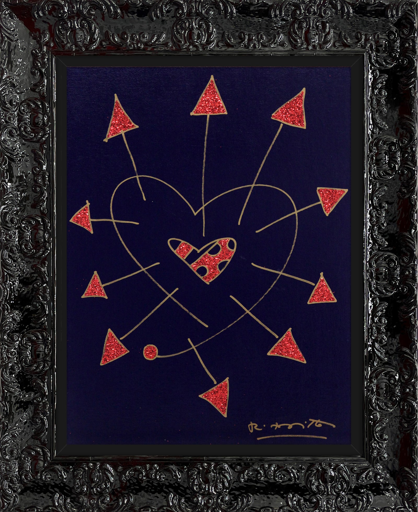 so in love original drawing artistic colorful design collectible