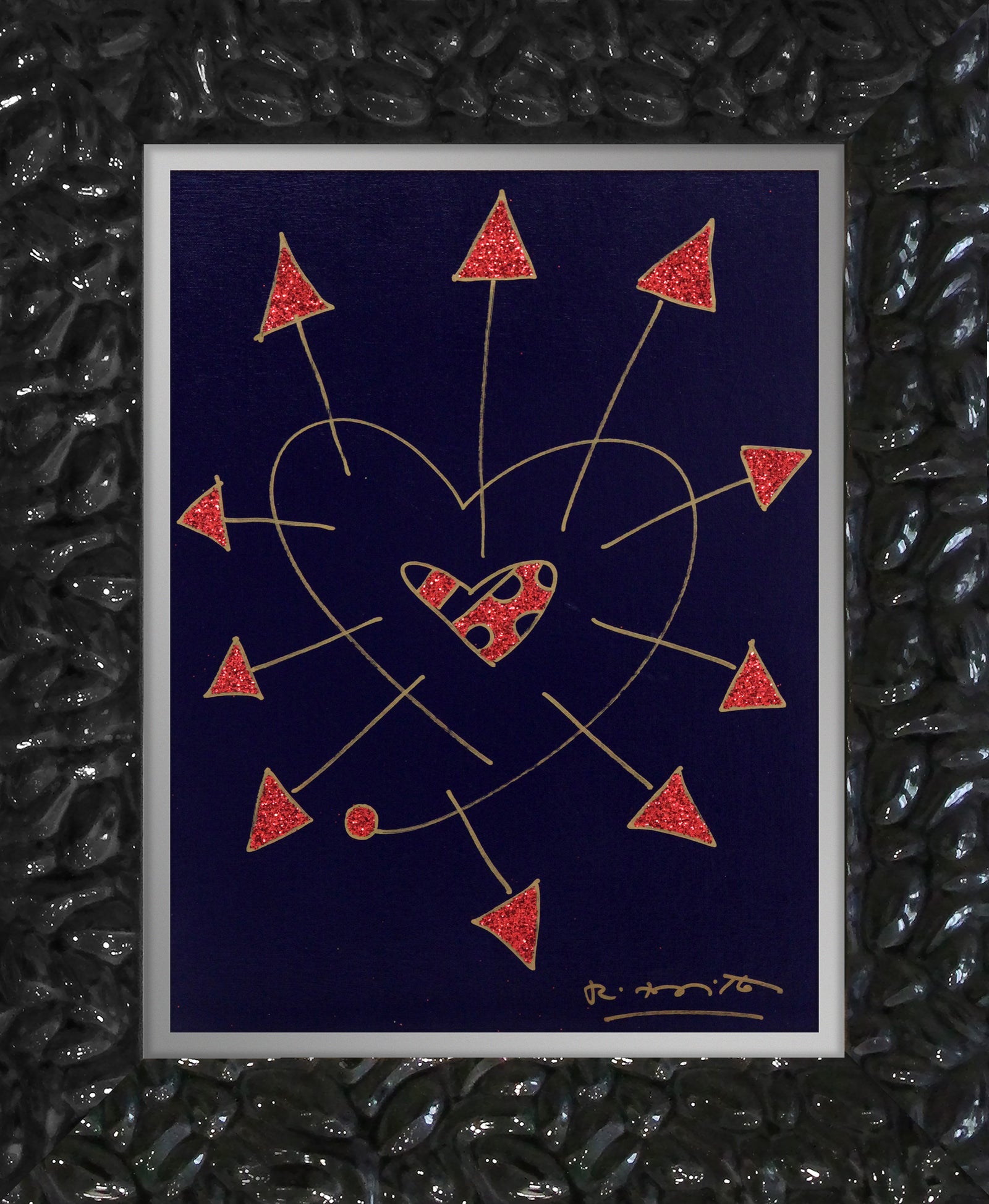so in love original drawing colorful decorative collectible gift idea