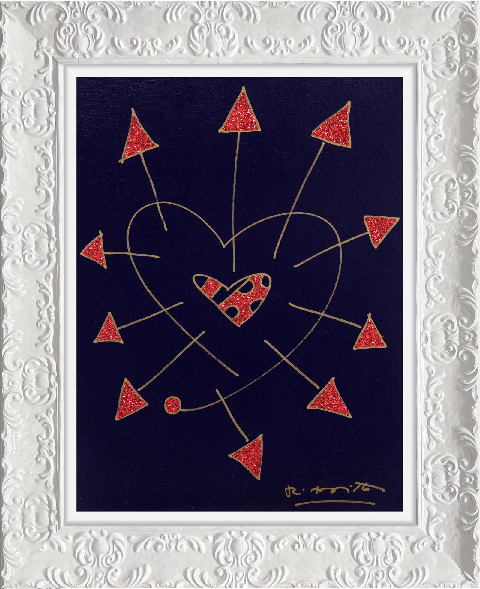 so in love original drawing colorful decorative collectible gift idea