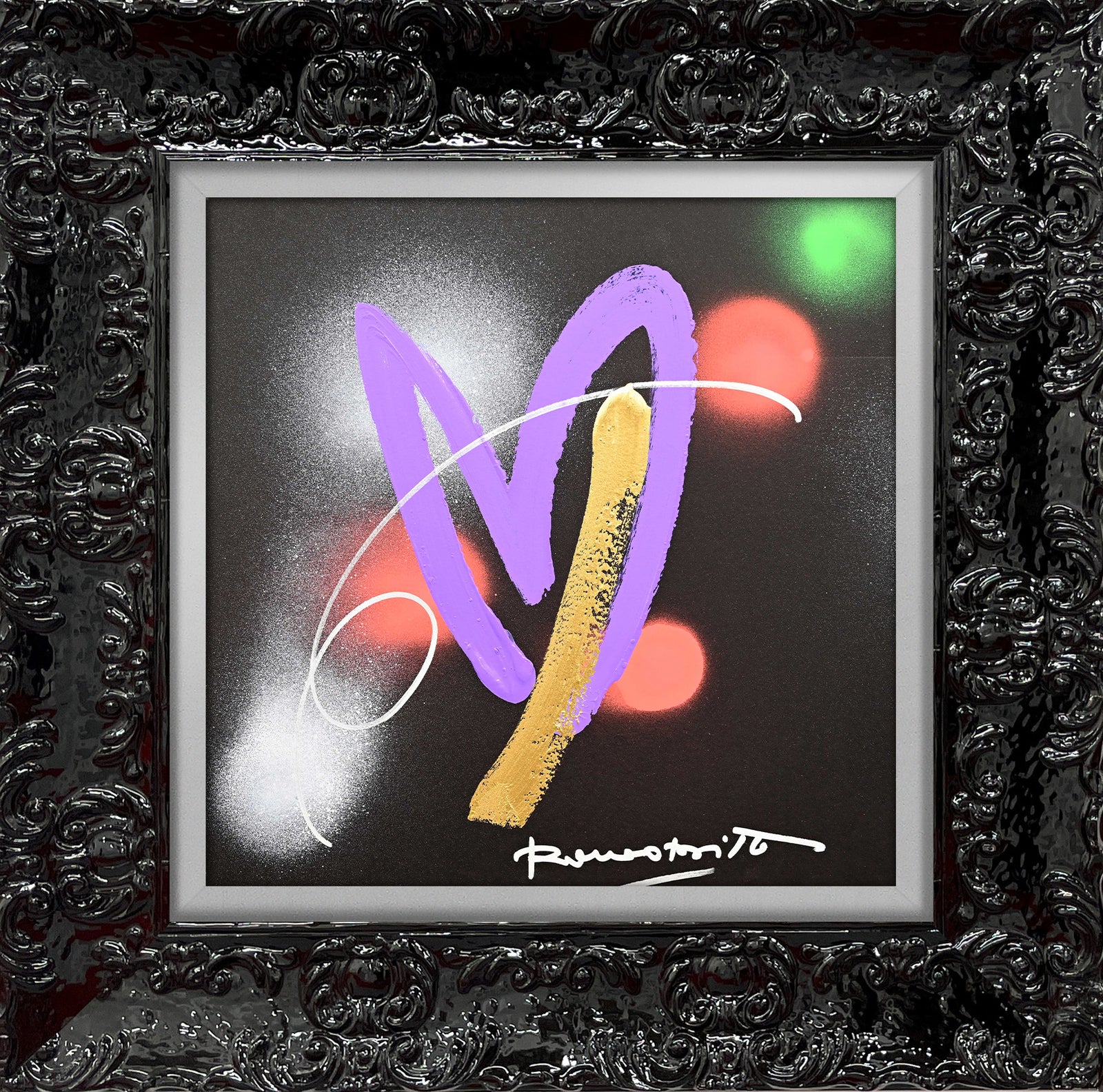 heartbeat original drawing artistic colorful design collectible