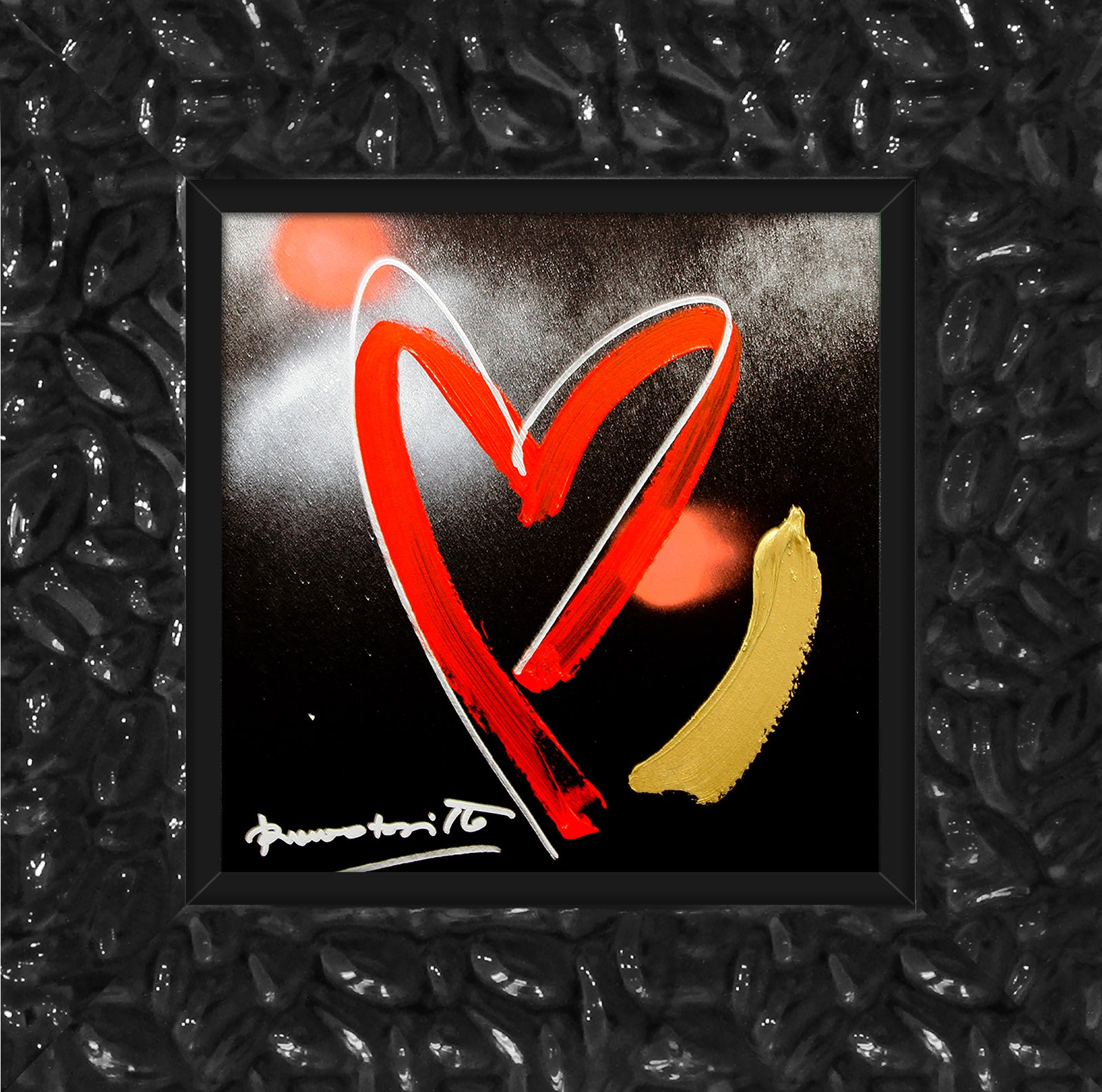modern pop art heartbeat original drawing vibrant home decor