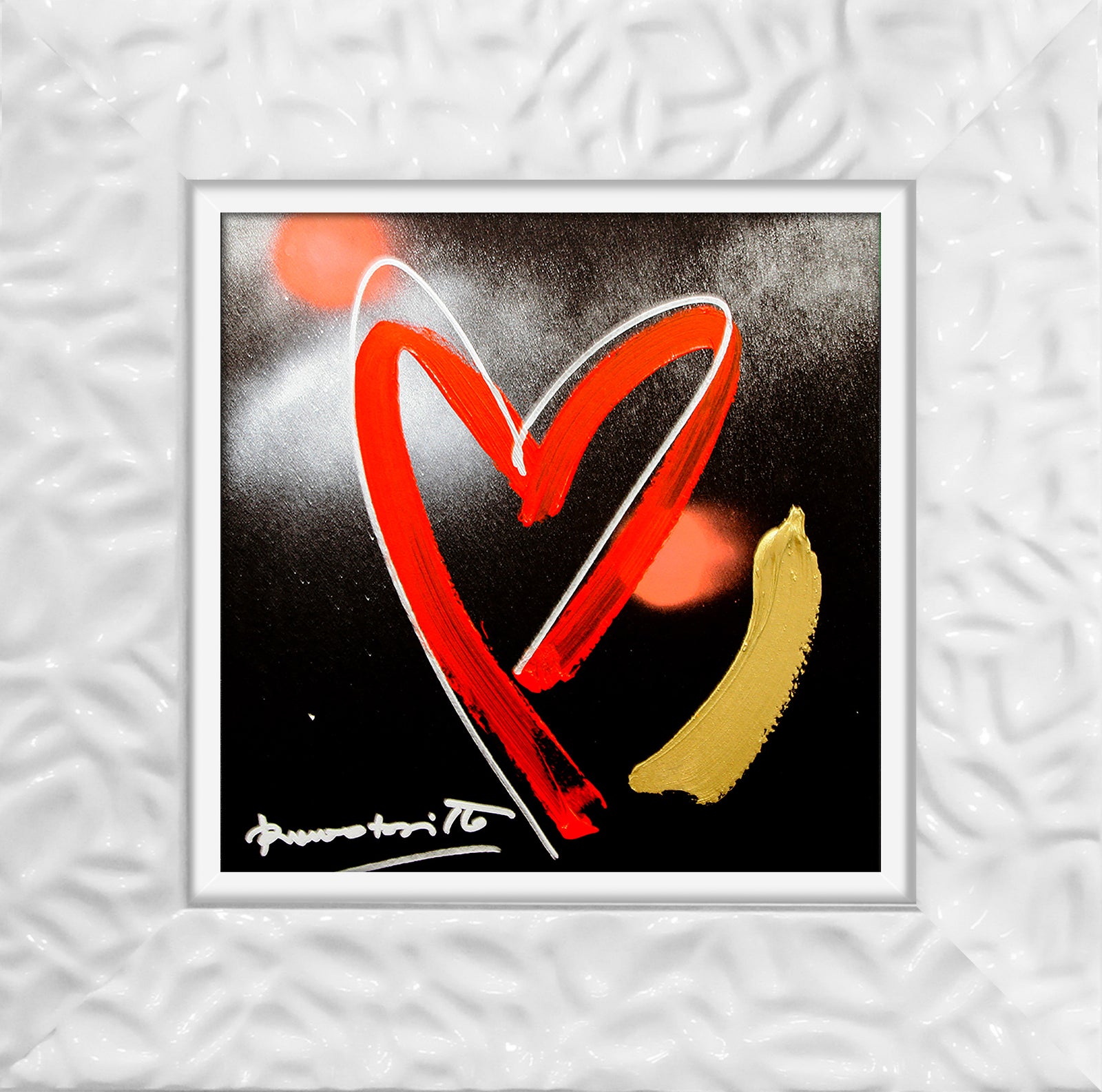 modern pop art heartbeat original drawing vibrant home decor