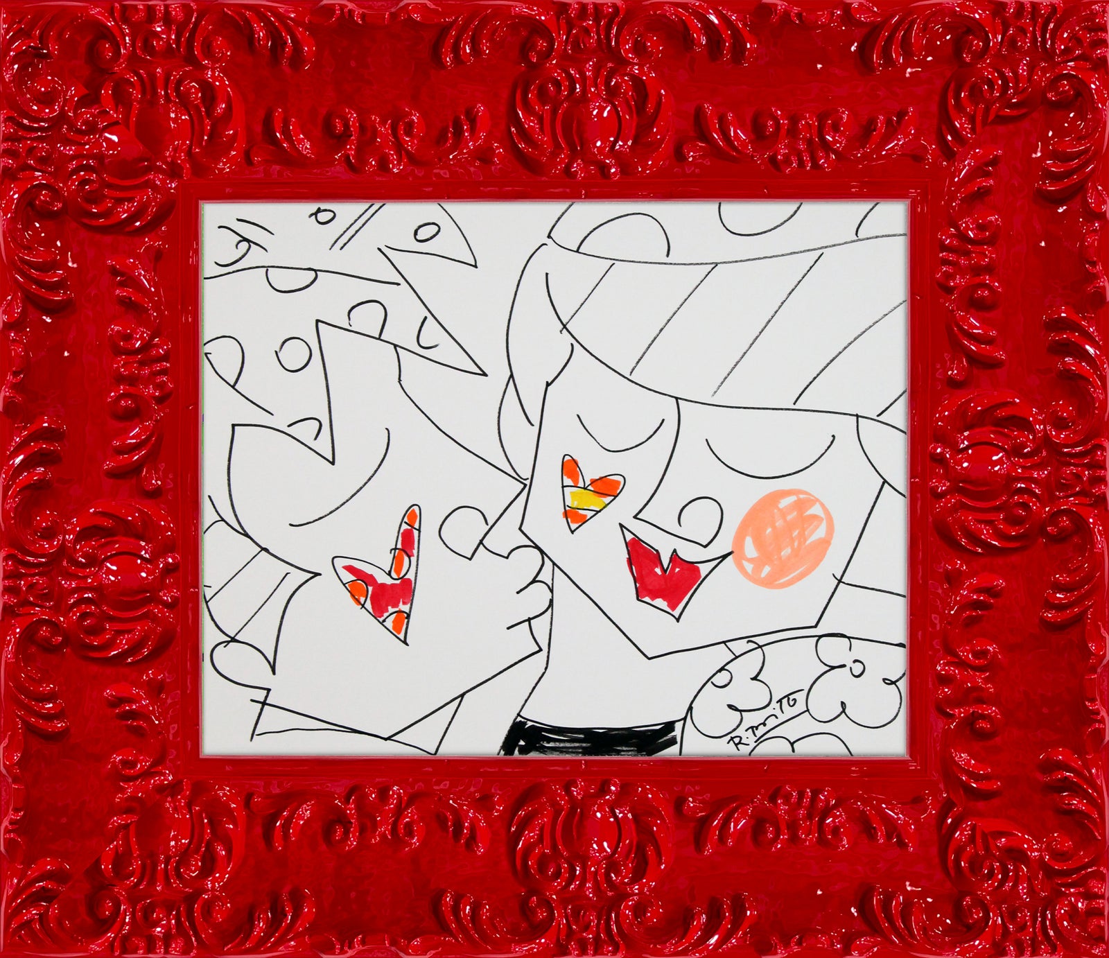 sweetheart original drawing colorful decorative collectible gift idea