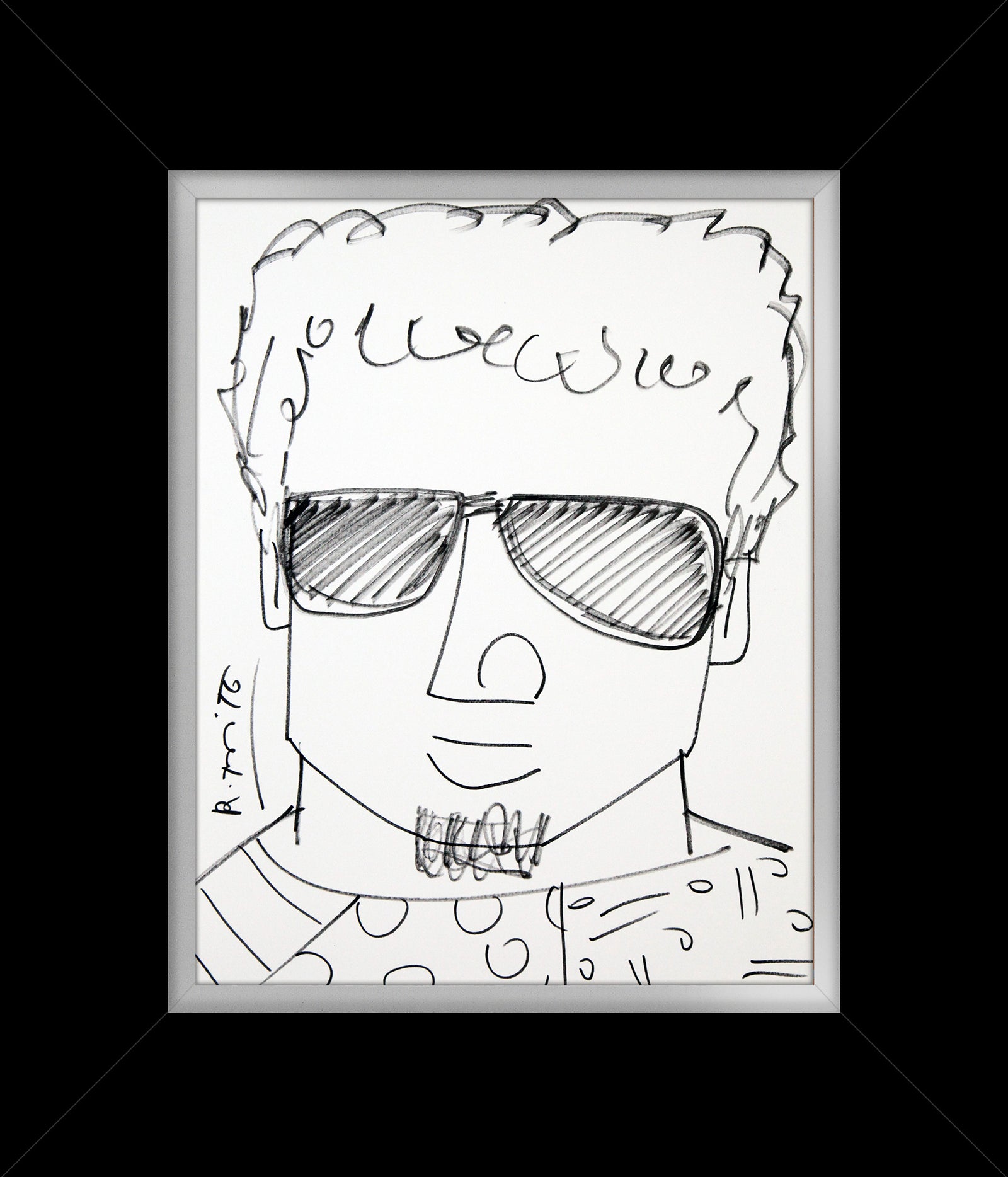 romero original drawing colorful decorative collectible gift idea