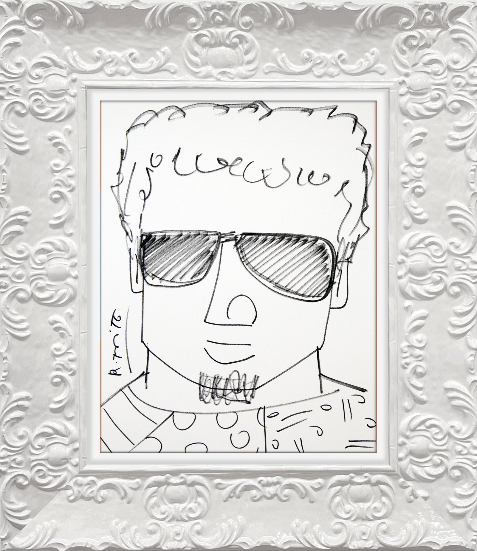 romero original drawing artistic colorful design collectible