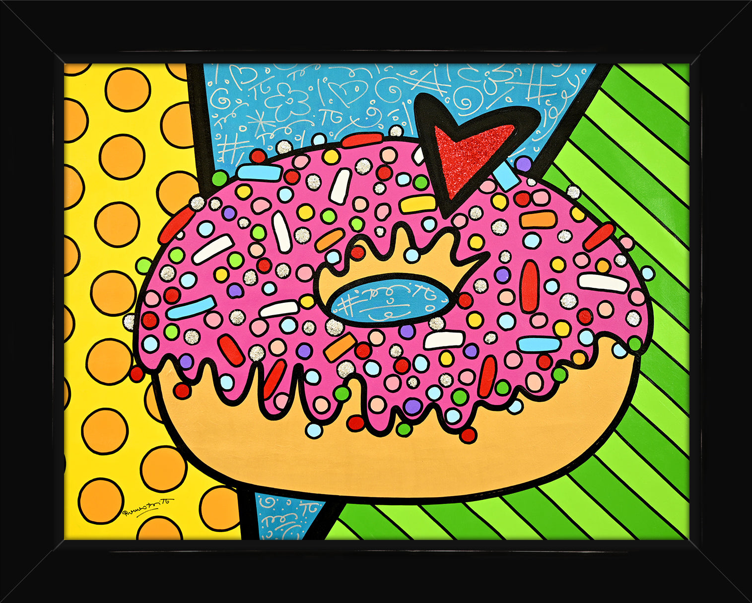 STRAWBERRY DONUT - Original Painting