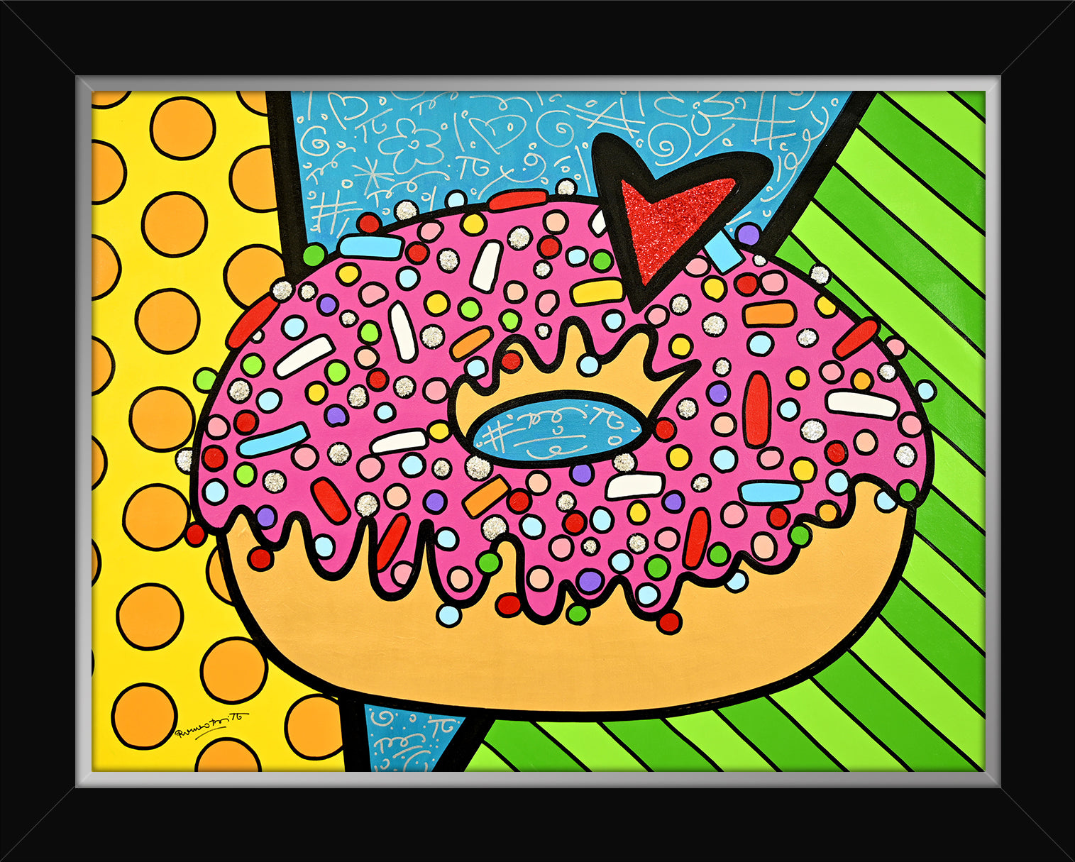 STRAWBERRY DONUT - Original Painting
