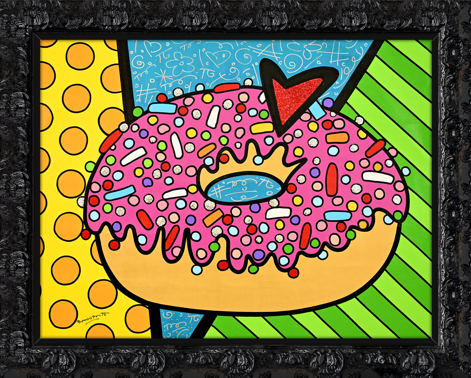 STRAWBERRY DONUT - Original Painting