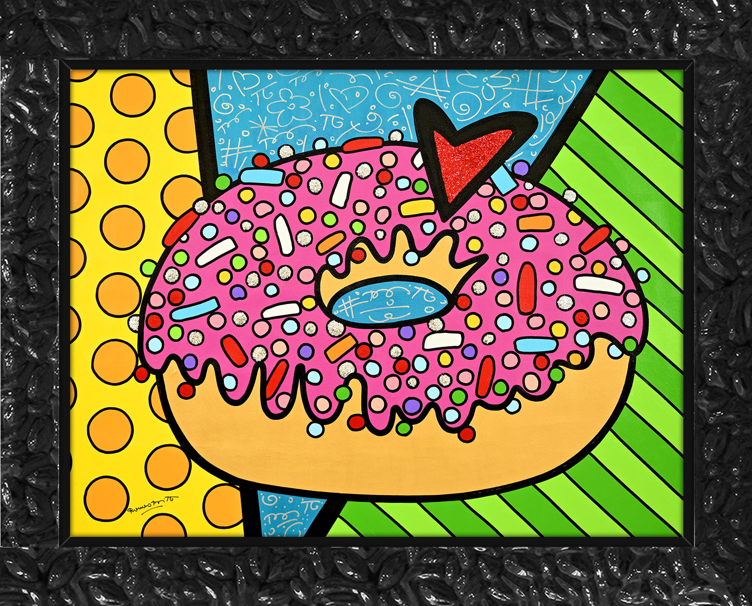 STRAWBERRY DONUT - Original Painting