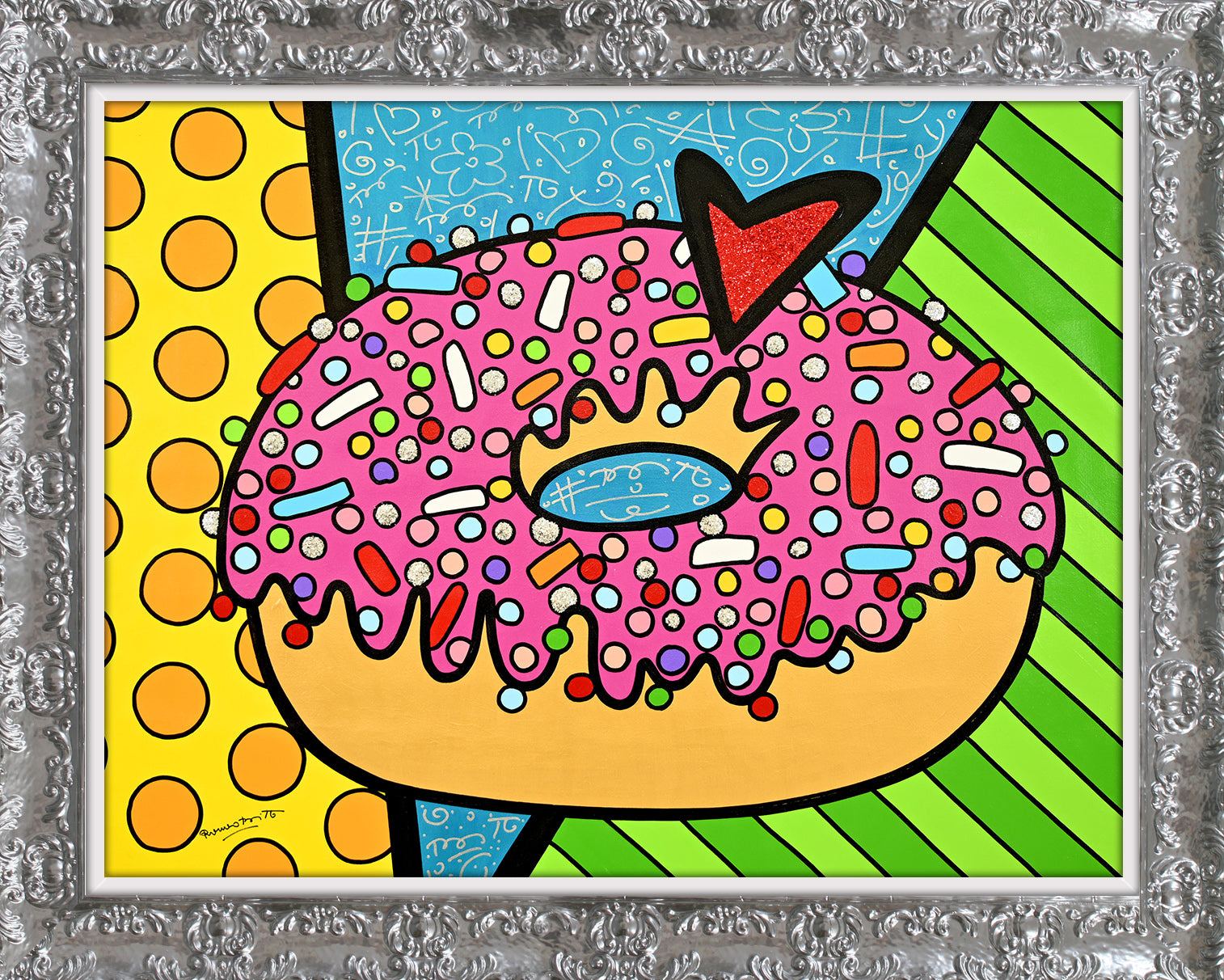 STRAWBERRY DONUT - Original Painting