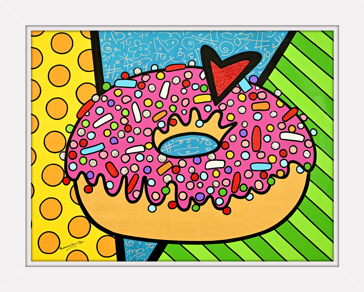 STRAWBERRY DONUT - Original Painting