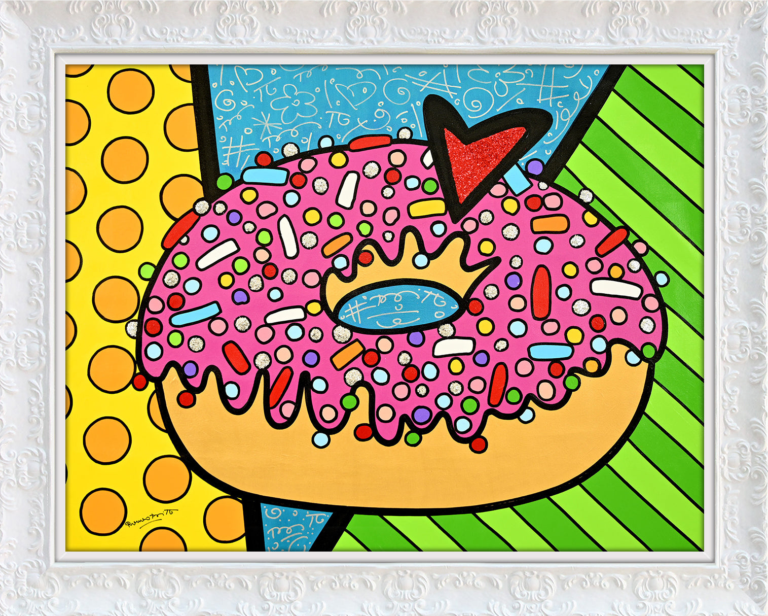 STRAWBERRY DONUT - Original Painting