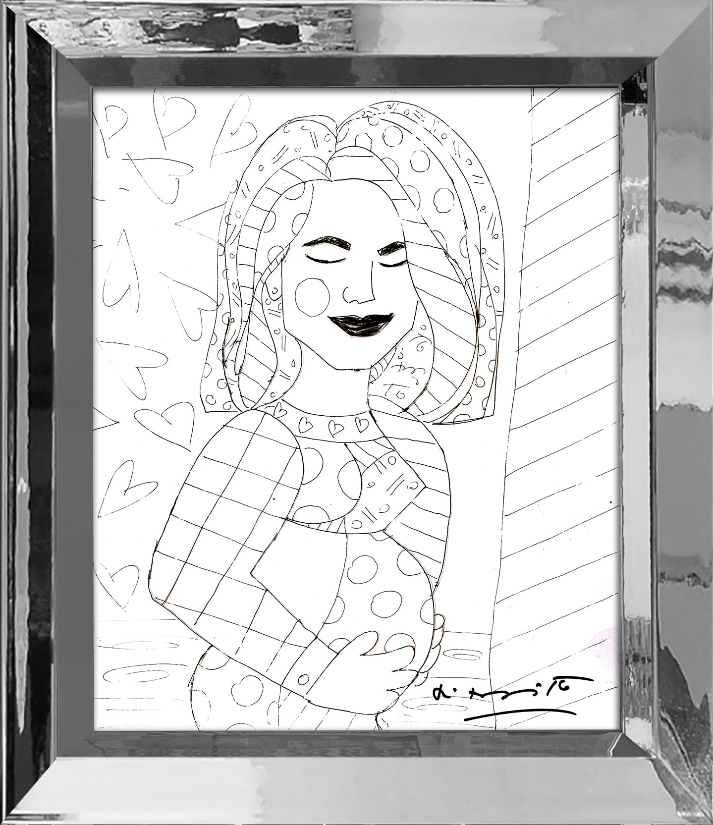 mother original drawing artistic colorful design collectible