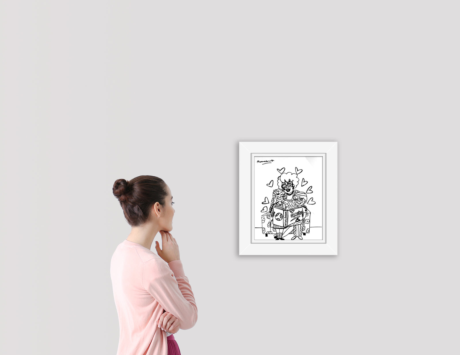 values and wisdom original drawing artistic colorful design collectible