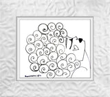 CURLY -  Original Drawing