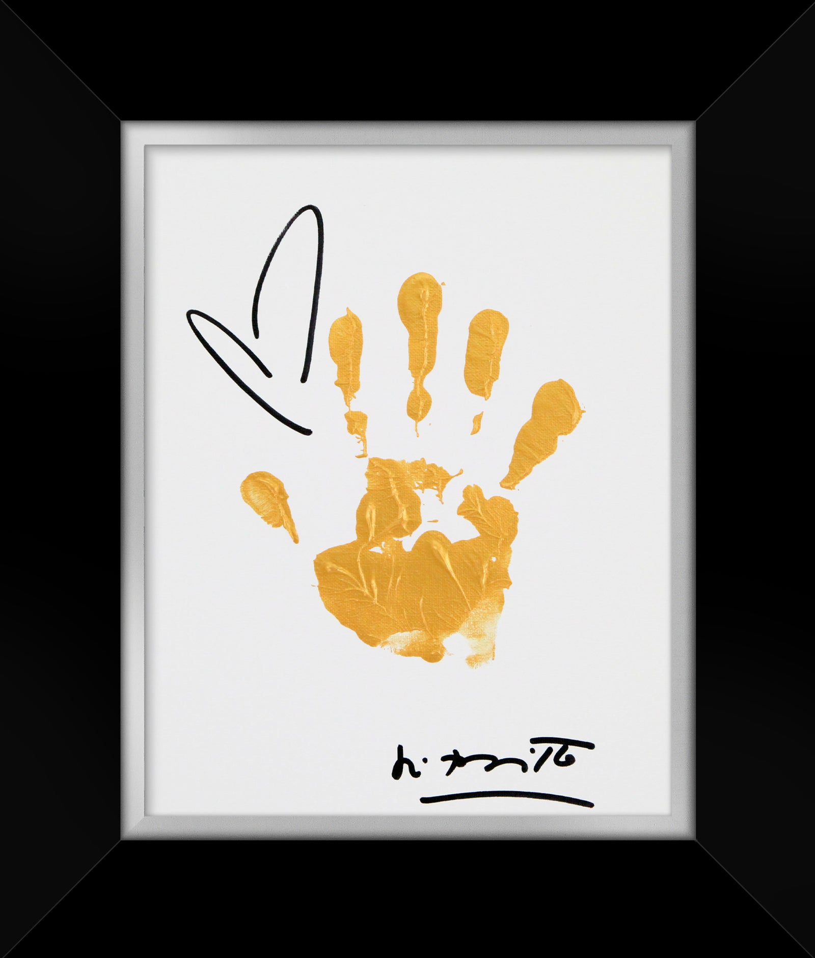 hands up original painting artistic colorful design collectible