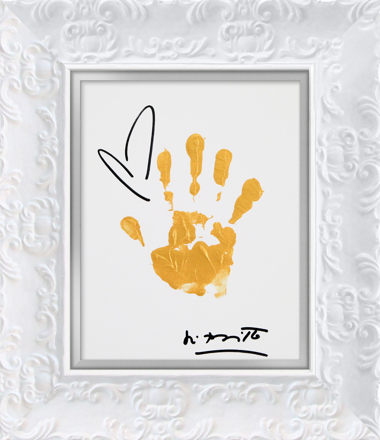 hands up original painting artistic colorful design collectible