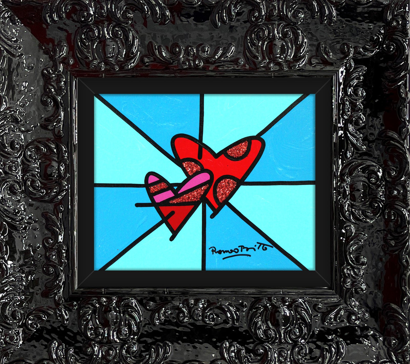 LOVE LOVE (BLUE) - Original Painting