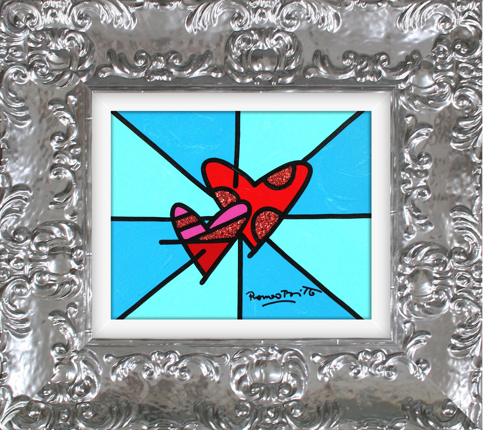 LOVE LOVE (BLUE) - Original Painting