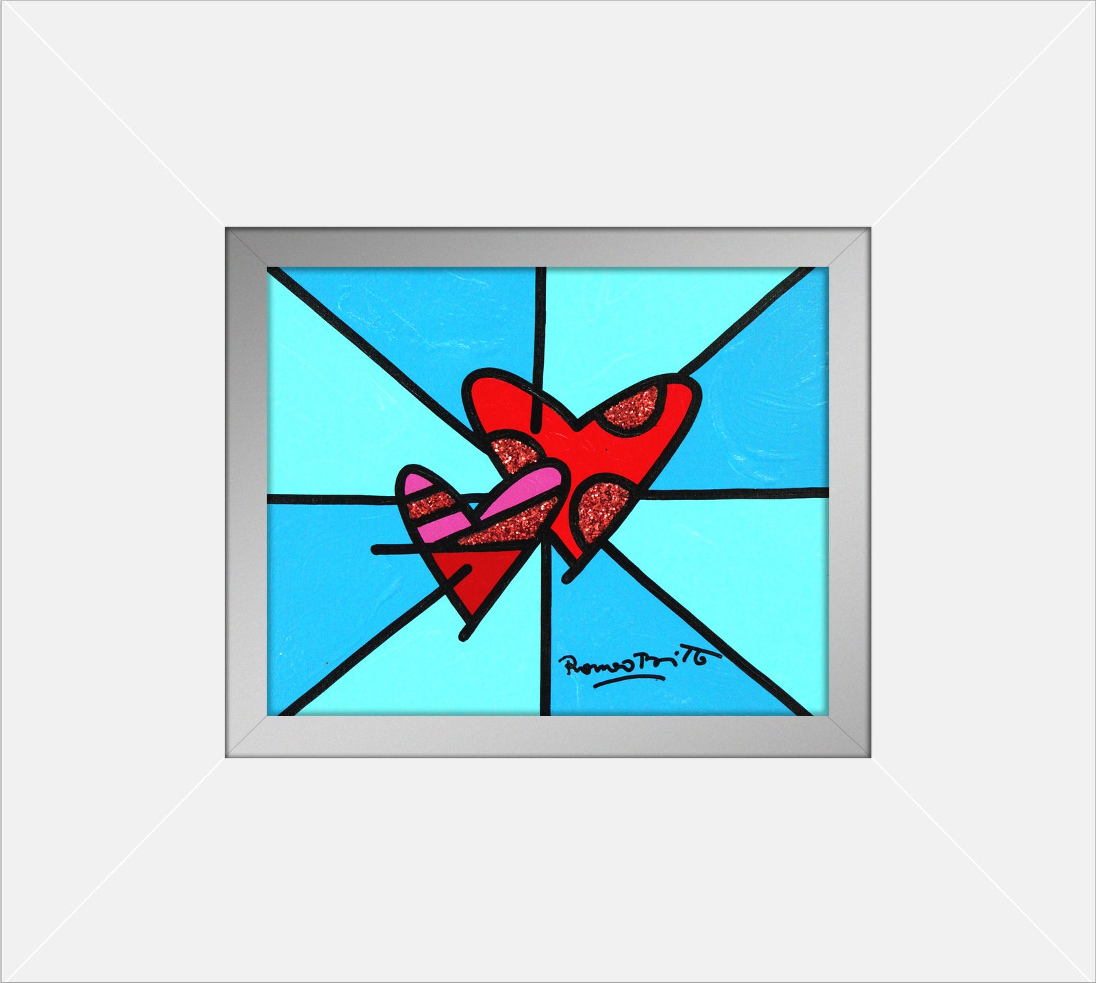 LOVE LOVE (BLUE) - Original Painting