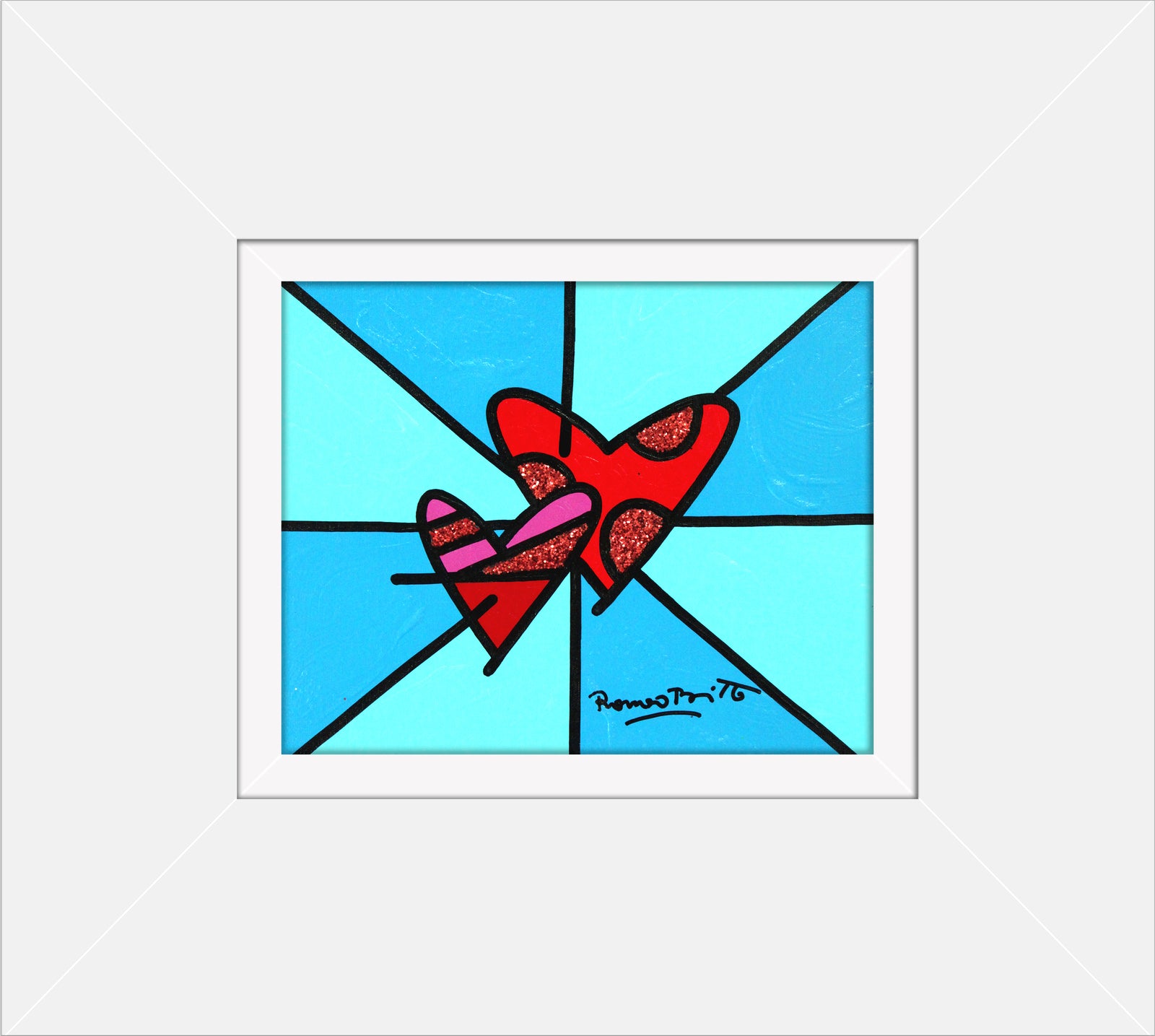 LOVE LOVE (BLUE) - Original Painting