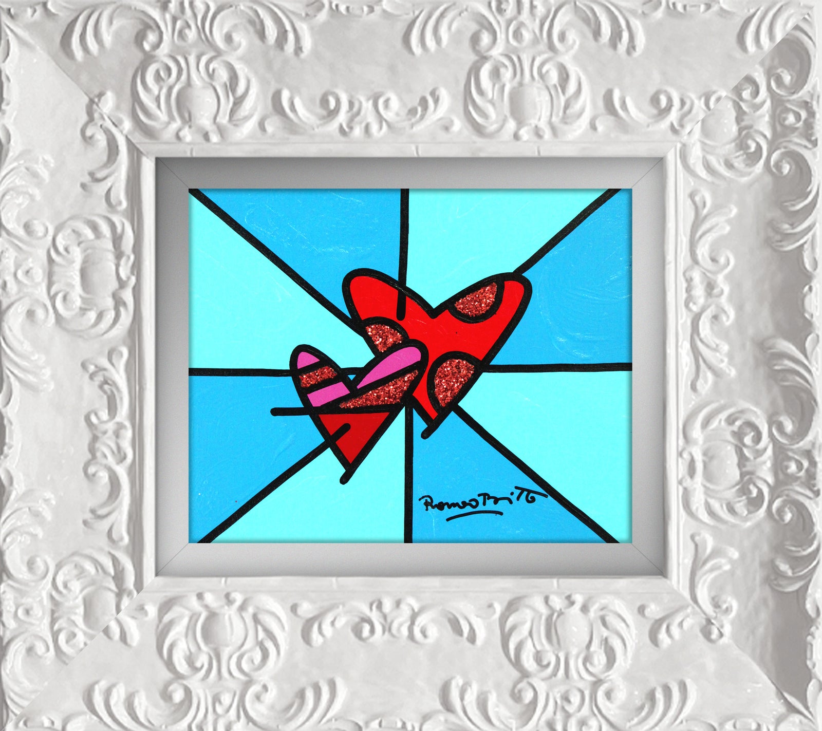 LOVE LOVE (BLUE) - Original Painting